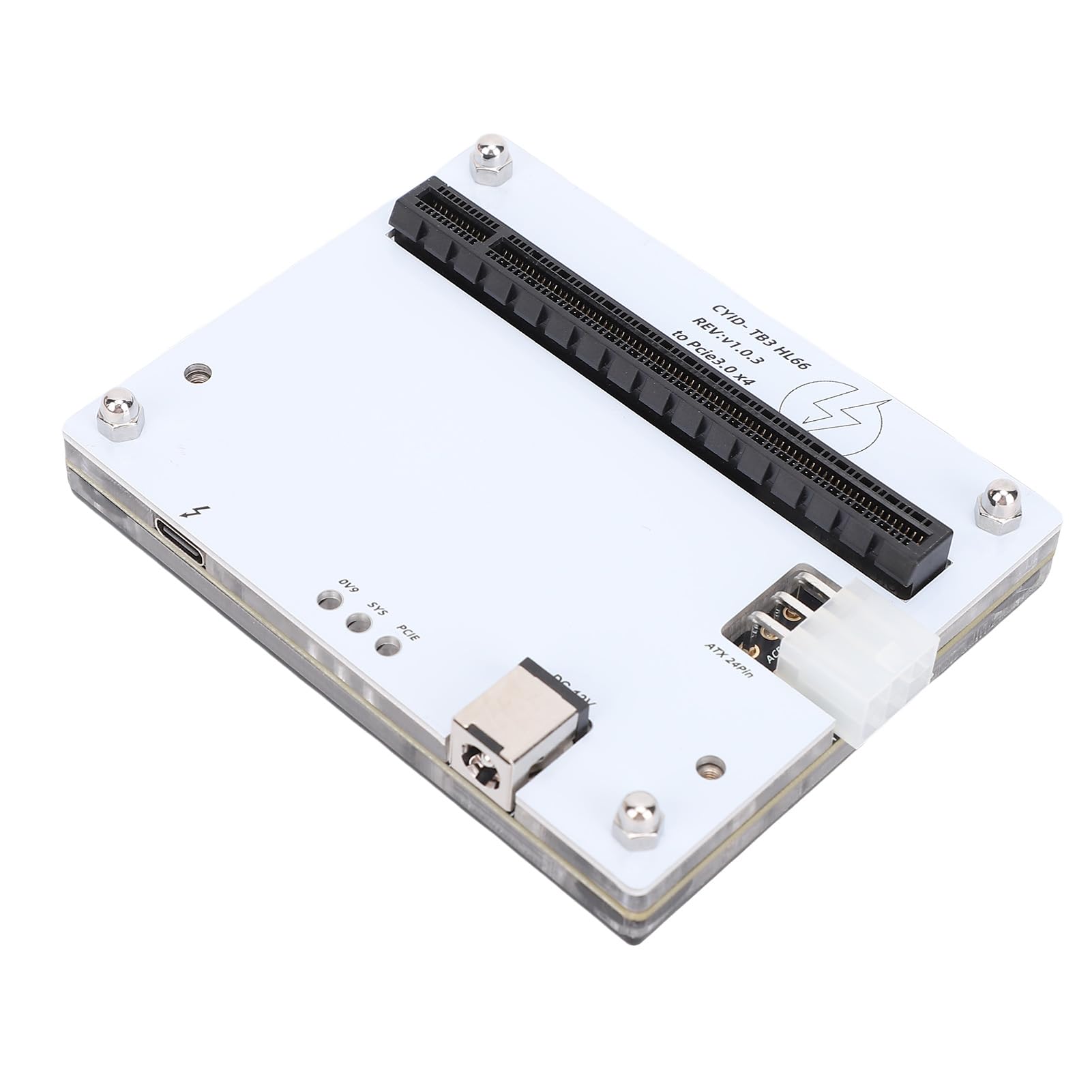Yctze Zewnętrzna Stacja Dokująca do Kart Graficznych, Stacja Dokująca z Gniazdem USB4.0 PCIE 16X, Obsługa Dysków SSD PCIE X4, Karty Dźwiękowe, Karty Sieciowe, Idealna do Laptopa, Małego Urządzenia