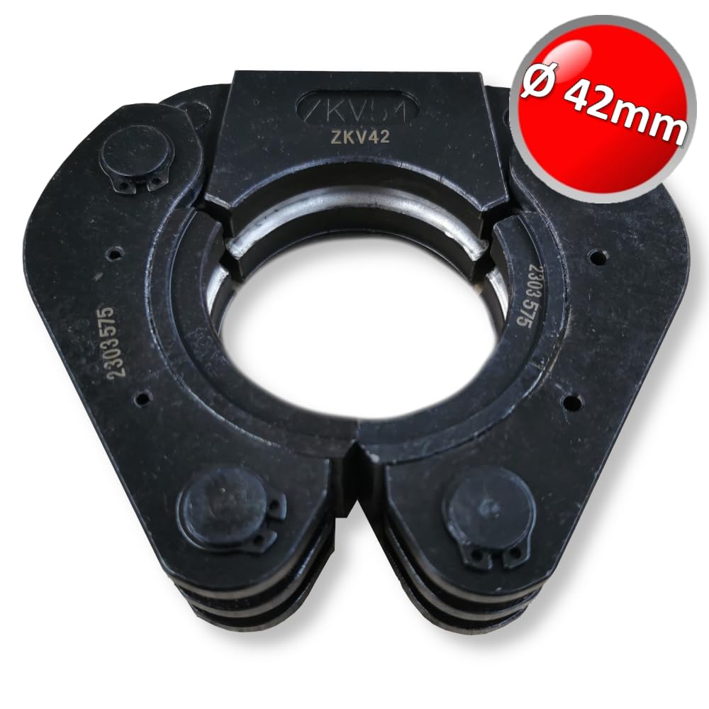 3S SuperSamaStore Mâchoire Pince pour Sertisseuse Profil V Diam. 42 mm Compatible Viega, Adaptateur Mâchoire Compatible avec Pinces à Sertir pour Cuivre et Raccords les Plus Courants