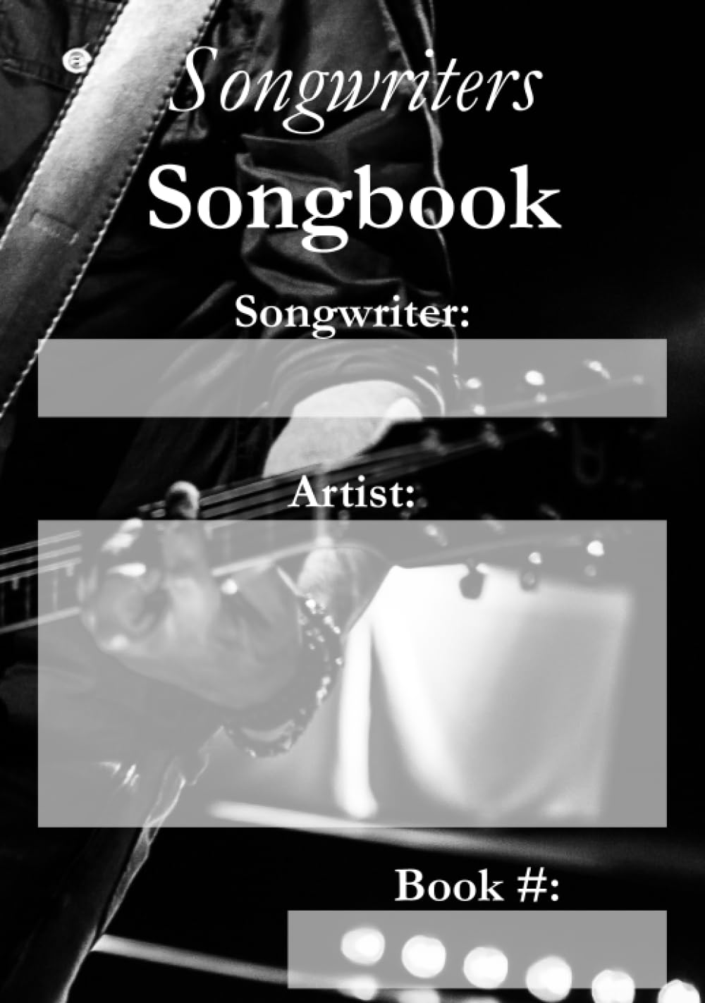 Songbook pour compositeur avec carnet d'écriture musicale et de paroles