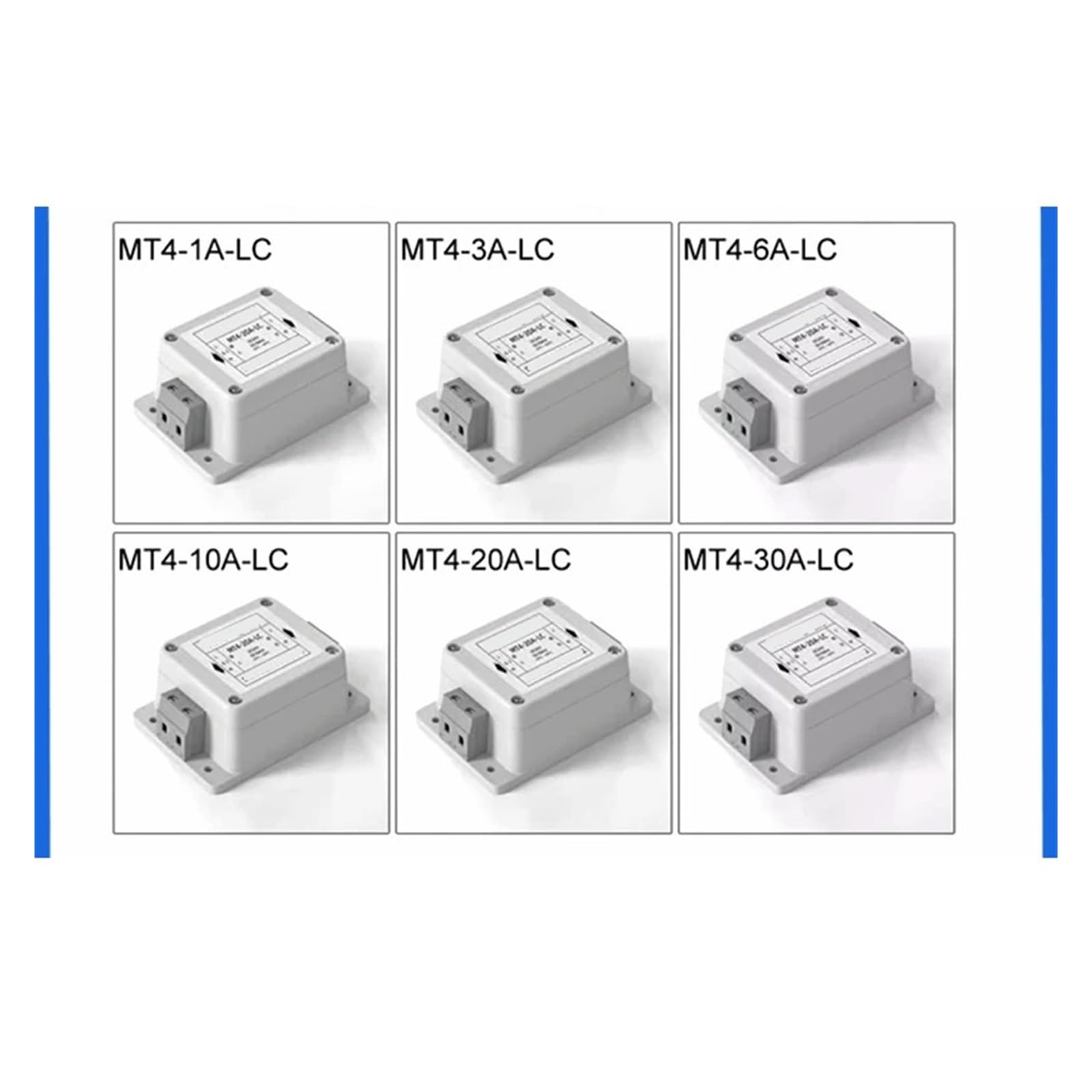 YTMJPQQJI MT4-3A-LC MT4-6A-LC MT4-10A-LC MT4-20A-LC Single-Phase DC Power Filter DC24V Anti-Interference Filter(MT4-6A-LC)