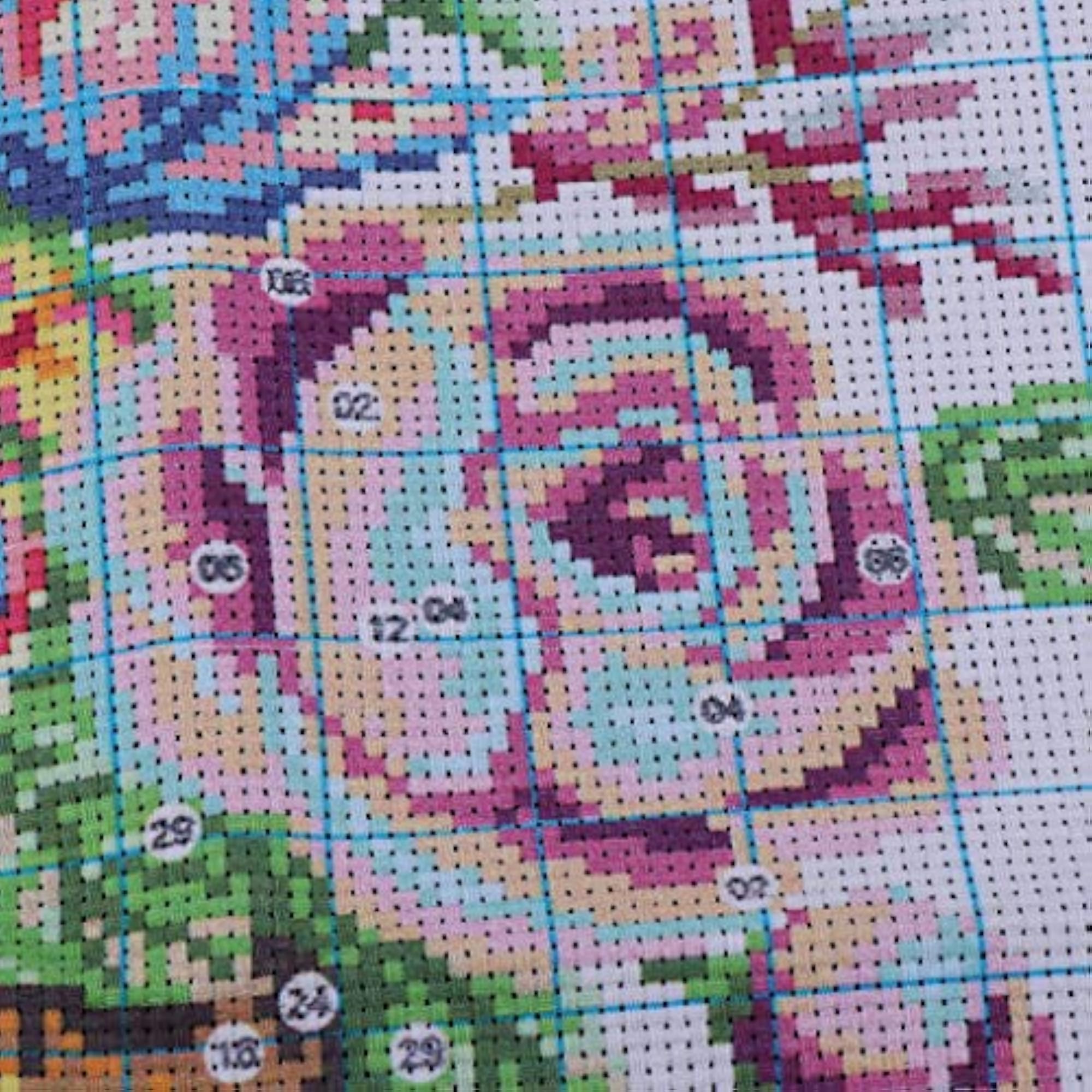 Stamped & Counted Stitch Kit for Needlework