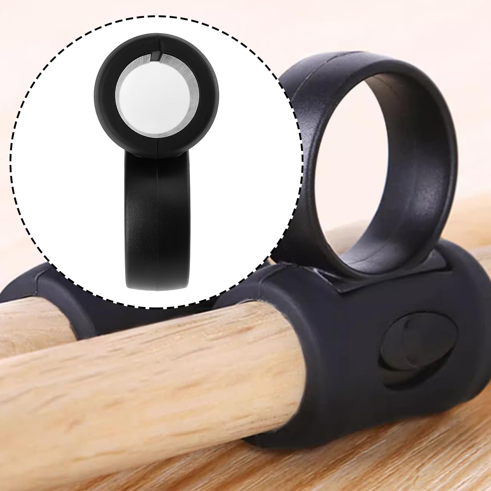 Briny River 2PCS Drum Stick Grips Control Clip 5# Compatible with Hold The Sticks Firmly Fits 5A 5B Drumsticks - Image 2