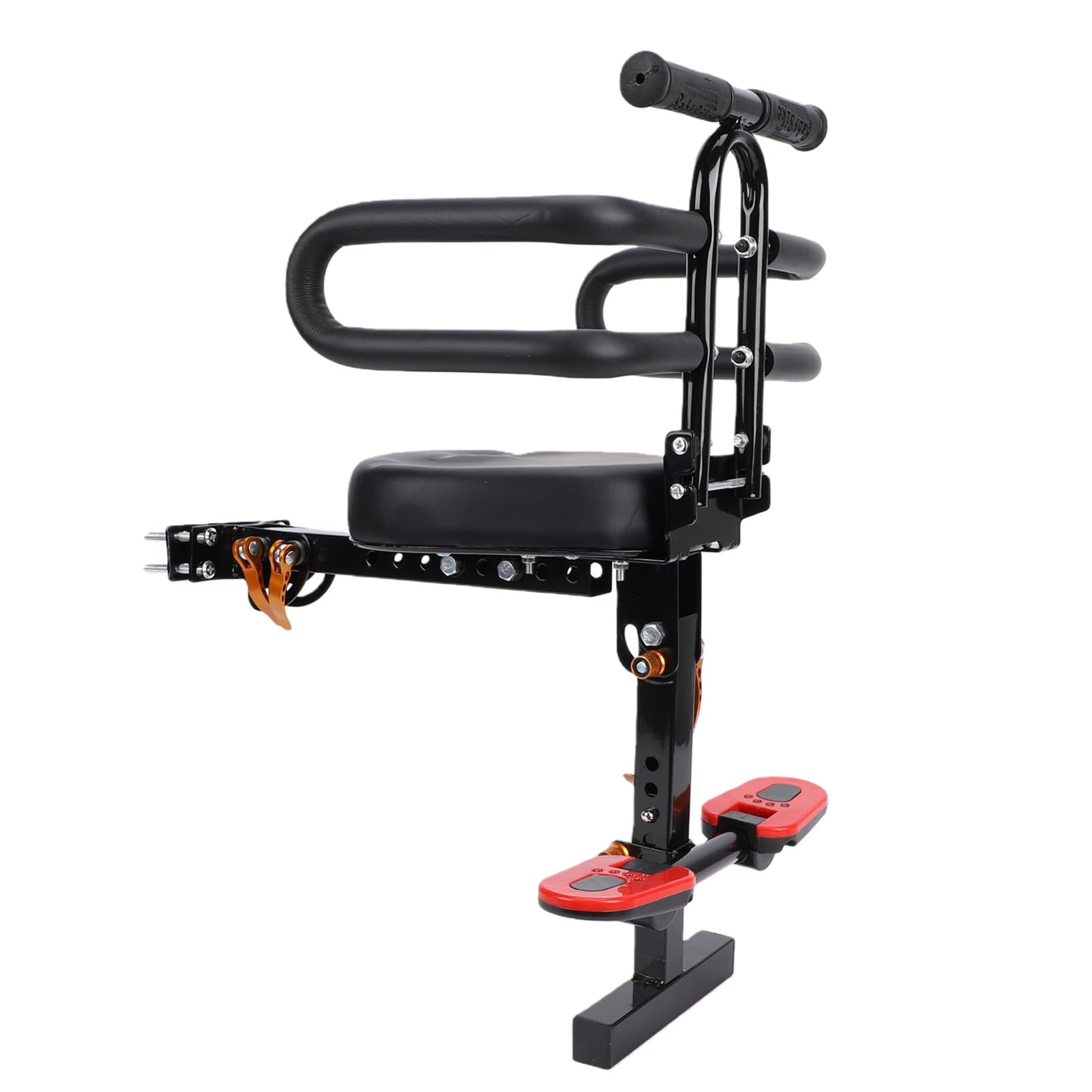 Topiky Seggiolino Anteriore Rimovibile per Monopattino Elettrico, | Seggiolino per bambini per scooter ammortizzante con guardrail a pedale, per bambini piccoli, bici elettrica, bici pieghevole