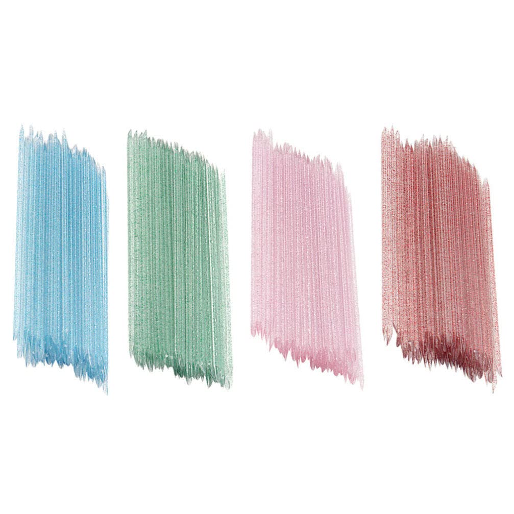 400pcs Nail Art Tools Dotting Sticks for Cuticle Cleaning and Manicure Multi-color for Nail Salons and Art Enthusiasts