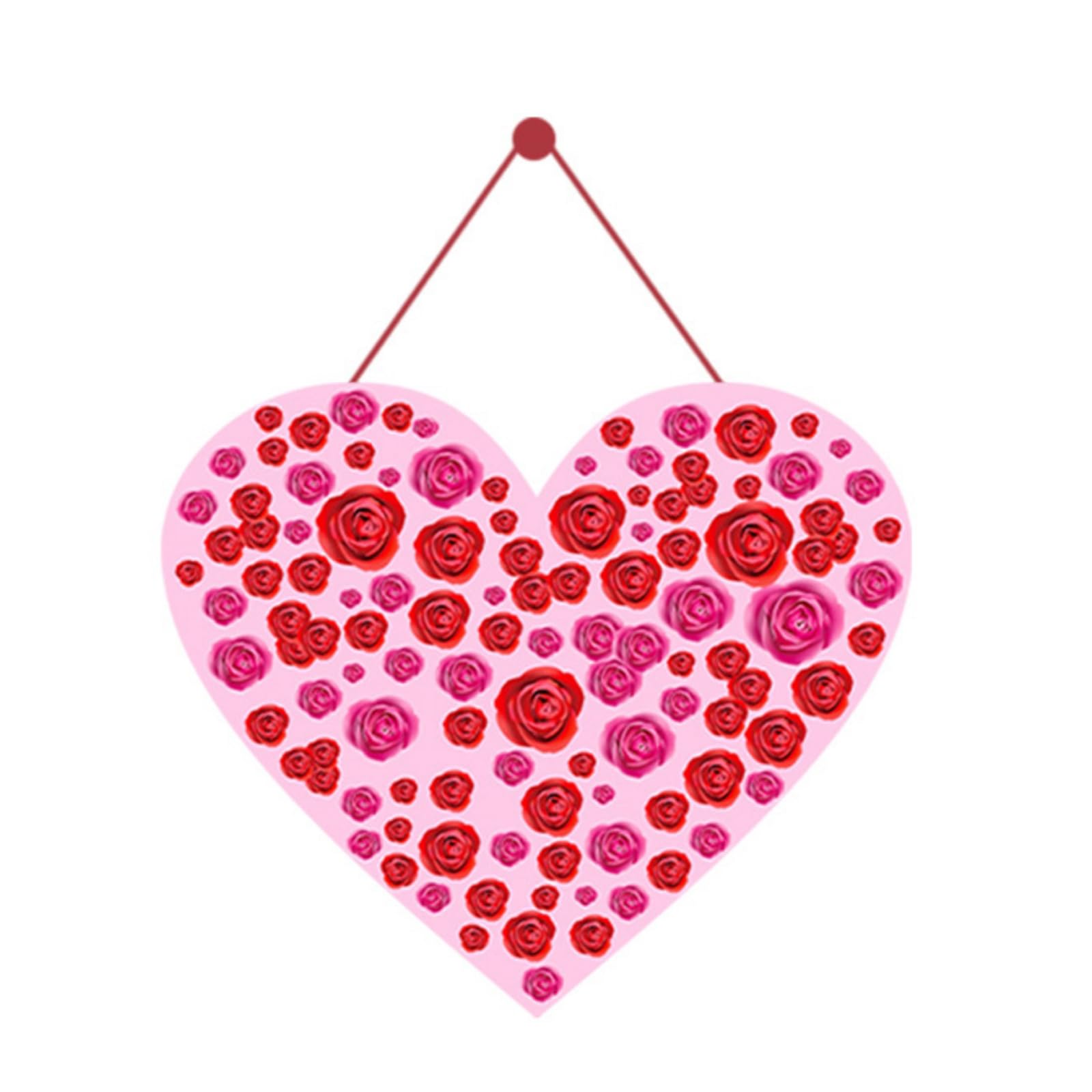 Kalttoy Style6 Indoor Outdoor Valentine Door Decoration Paper Hanger Easy To Hanging Wall Ornament With Rope Handcrafted Valentine Wall Ornament Easy Cord For Both Spaces