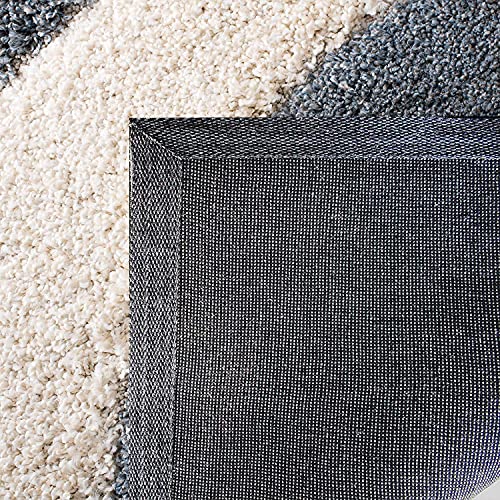 Image of Super Ultra Modern Soft Shaggy Handcrafted Anti-Skid Silk Touch Carpet, Size 8x11 Feet, Color Slate Grey