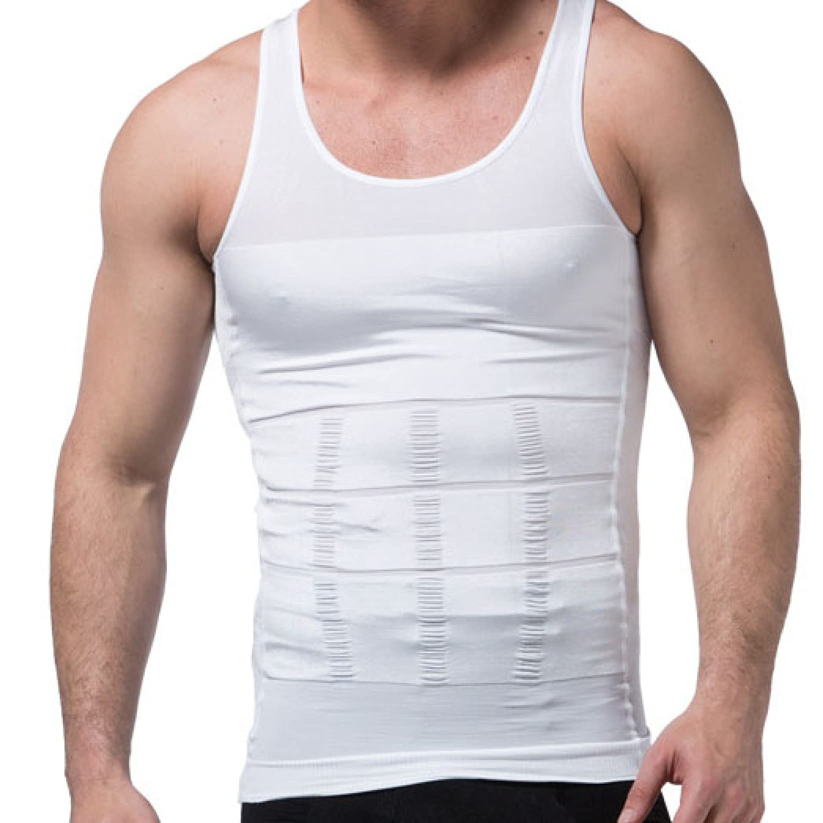 Herren-Kompressionsshirt zum abnehmen der Taille, atmungsaktiv, Bauchkontrolle, Shapewear, top, Fitness, Body Shaper, Weste, Workout