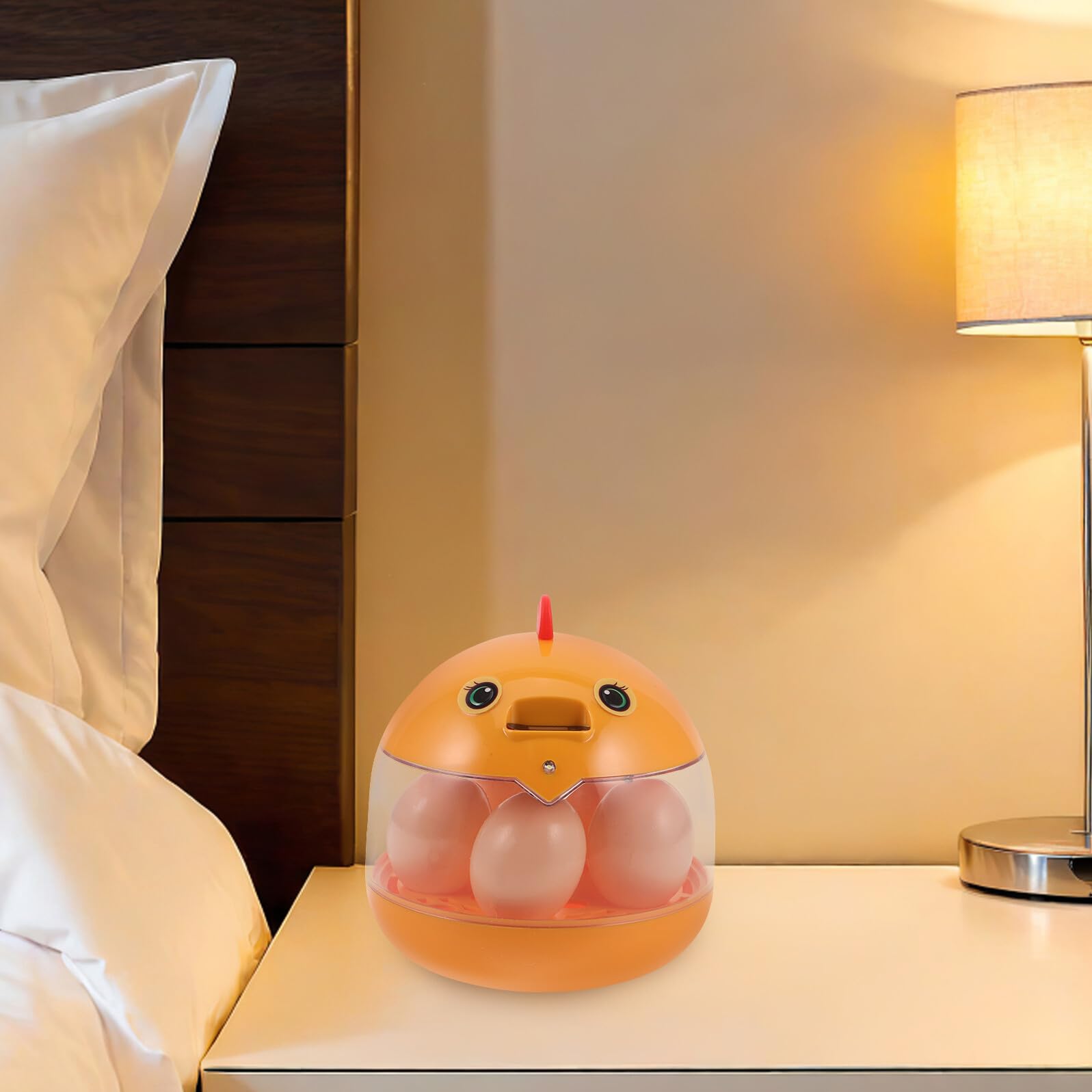 Toyvian Incubatrice per Uova Piccola USB 5 Posti Girauova Automatico Silenzioso Incubatrice per Schiusa Domestica di Pollame e Uccelli Design Compatto per Uso Interno ed Educativo