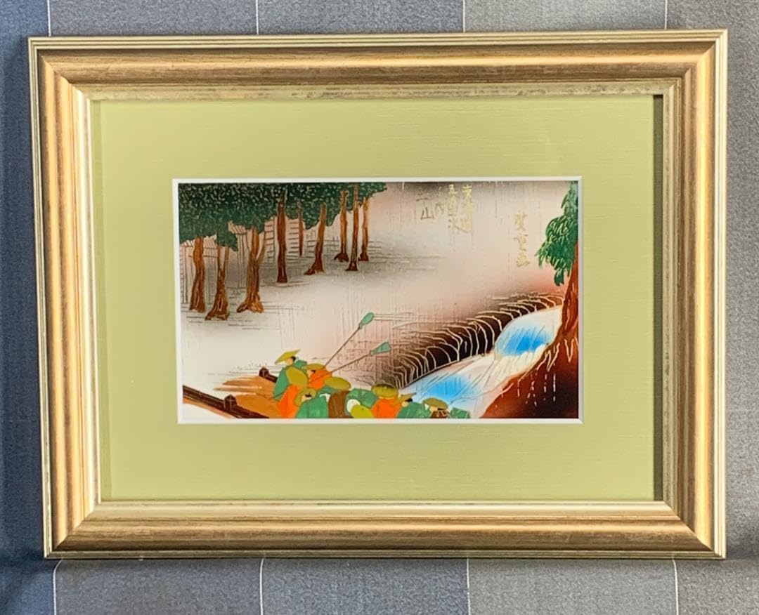 東海道五十三次「濱松」 黄綬褒章受章者制作 銅版画(エッチング 東海道五十三次「濱松」 黄綬褒章受章者制作 銅版画(エッチング