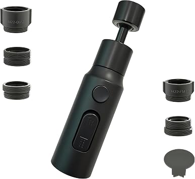 Kitchen Tap Spray Head, 360  Swivel Sprayer, 3 Gear Tap Spray Head Attachment, Includes Installation Hardware, for Kitchen, Toilet Black