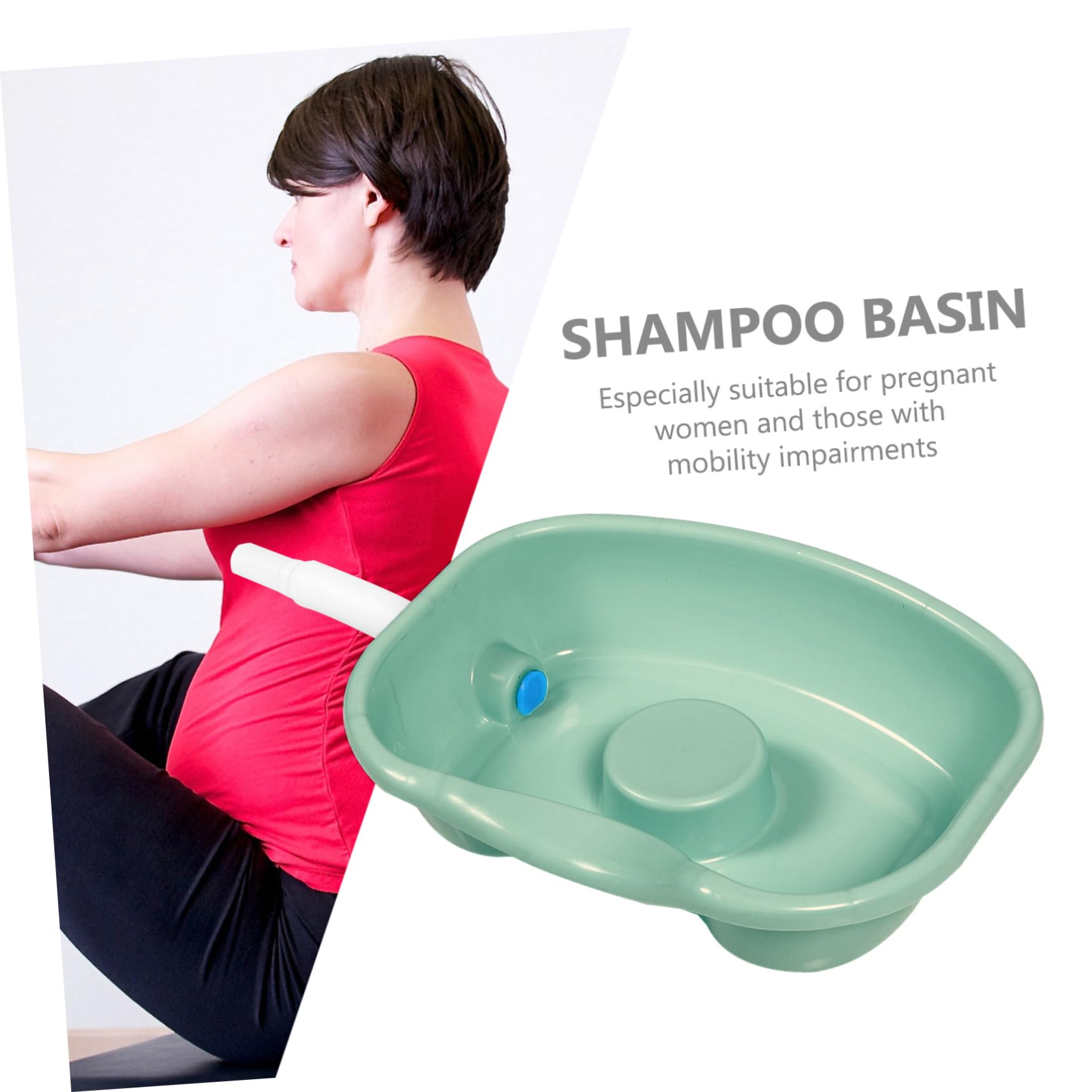 UPKOCH Lavatesta per Persone Costrette a Letto Grande, Bacinella Portatile per Chioma Design Ergonomico, Vasca Shampoo per Anziani, Donne Incinte e Assistenza Domiciliare