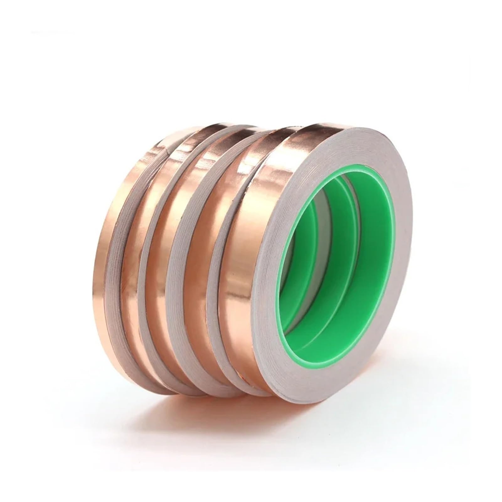 Nastro adesivo conduttivo in lamina di rame, lunghezza 20 metri, larghezza 5-60 mm, schermatura EMI su un solo/doppio lato for manutenzione elettrica ed elettronica(Conductive on boths,20M_45 MM)