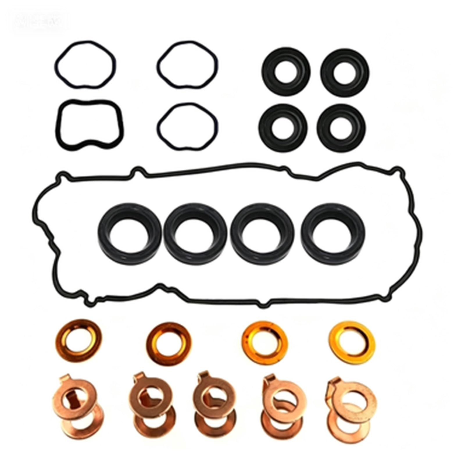 Valvola Rocker Coperchio Guarnizione Rondelle Iniettore Kit Tenuta Per Mitsubishi Per Triton 4D56 ML MN 2.5L Guarnizione sfiato(Color6)