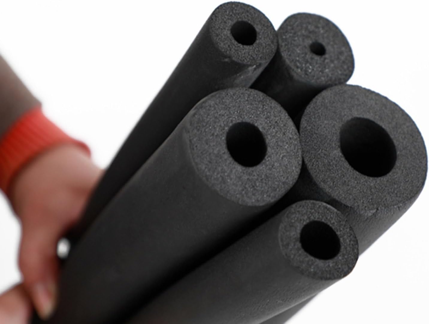 Pipe Insulation Closed-Cell Polyethylene Foam Insulation Pipe for Air Conditioning Chilled Water Pipes (Size : 6mmx15mmx1.8m)