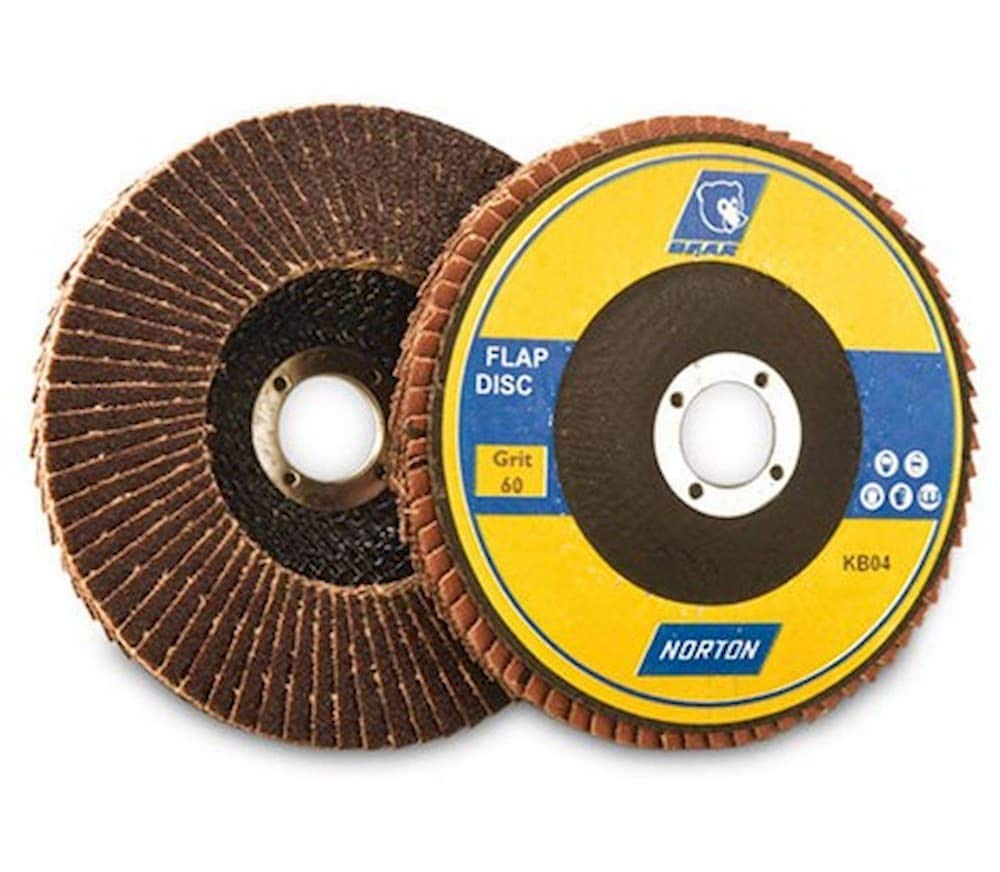 Norton Bear Premium Flap Disc Size (Dia x Bore) 100mm x 16mm Grit 60