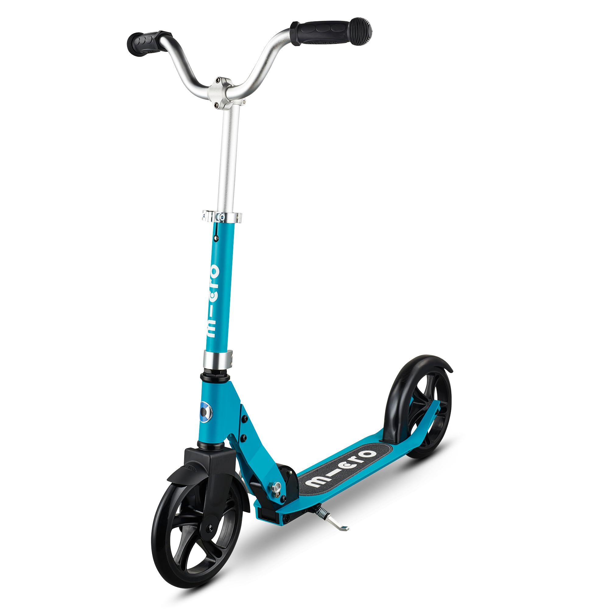 Micro Scooters | Cruiser Children's Scooter | Handlebar Adjustable | Lightweight | Foldable | Kickstand | 5-12yrs | Boys & Girls | Aqua — image 1