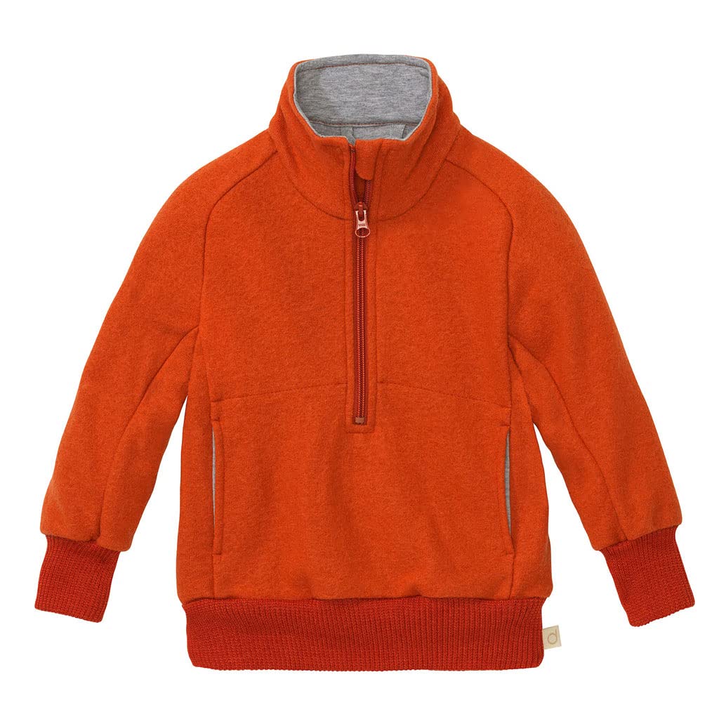 Disana Troyer, felpa leggera con chiusura lampo, 100% lana merino biologica GOTS, IVN Best | Unisex | Made in Germany