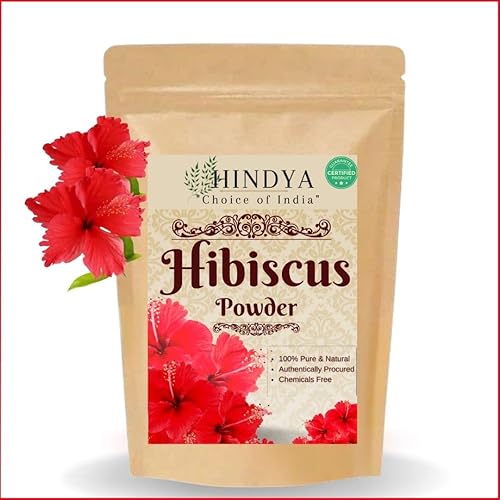 Polvo de flor de hibisco orgánico para paquete facial y mascarilla capilar, hibisco puro natural Rosa-Sinensis cuidado del cabello y la piel, polvo
