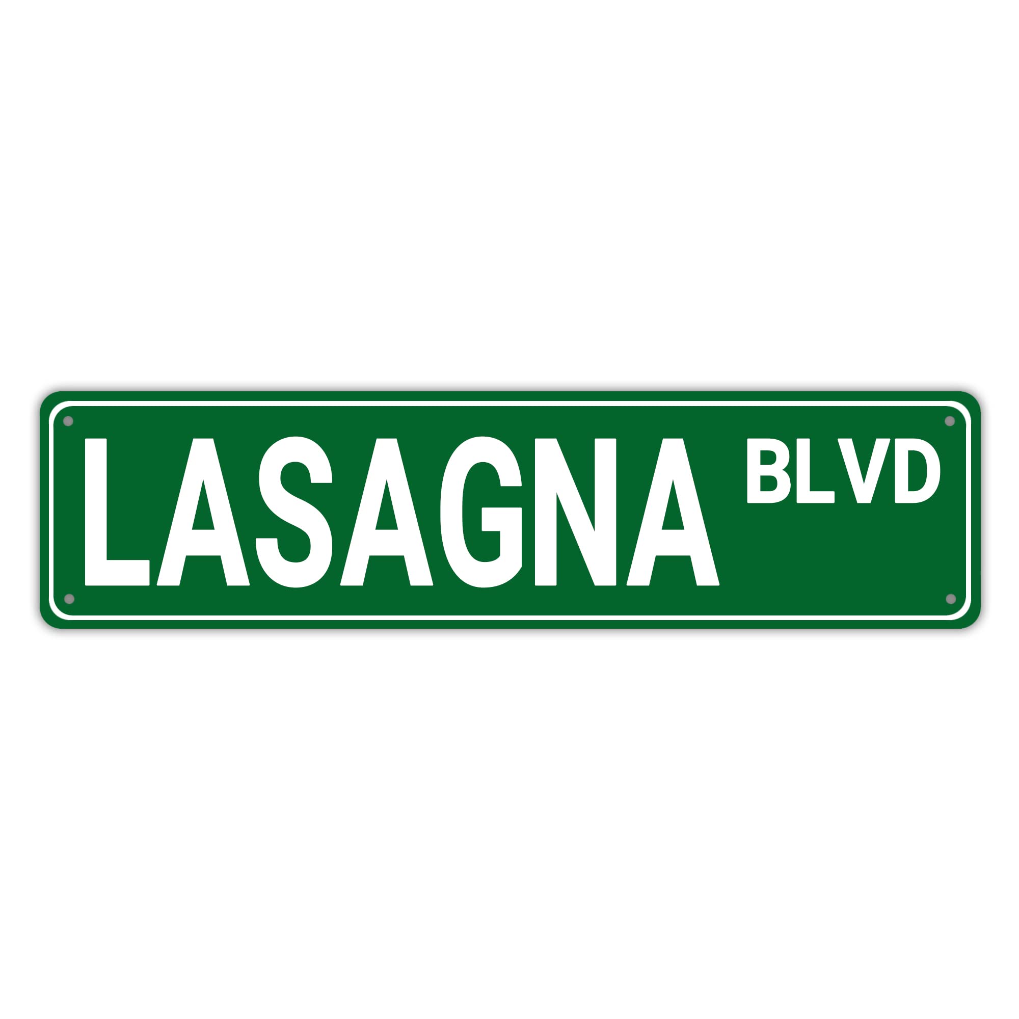 Gqwjksz Metal Tin Sign 29 Metal Sign Lasagna Blvd Vintage Signs Retro Tin Signs Art Plaque For Bedroom Kitchen Garden Wall Pub Club Coffee Hanging Sign Decor 4X16 Inches