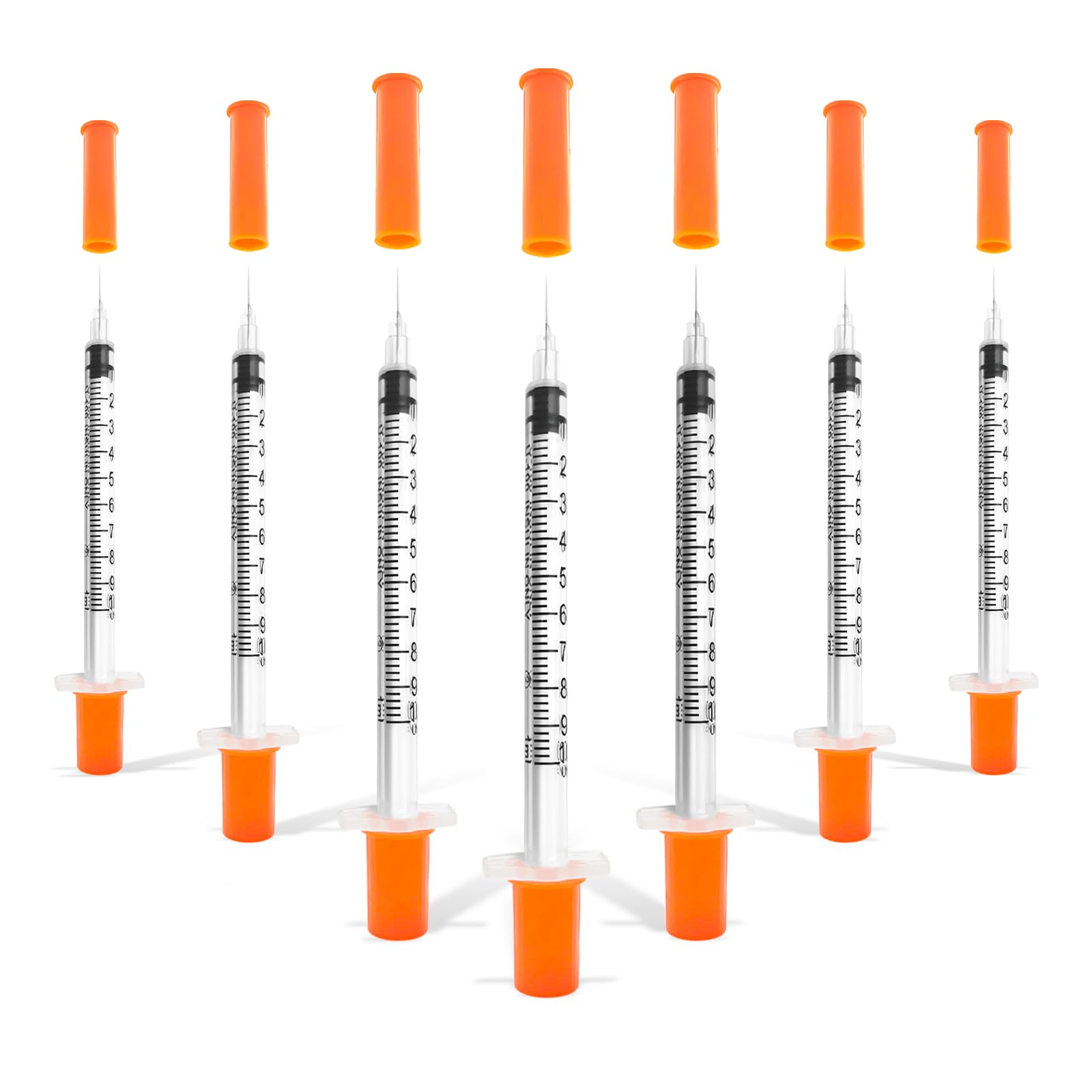 30 Pack U-100 1cc 31 Gauge 5/16 Inch Syringes with Needle