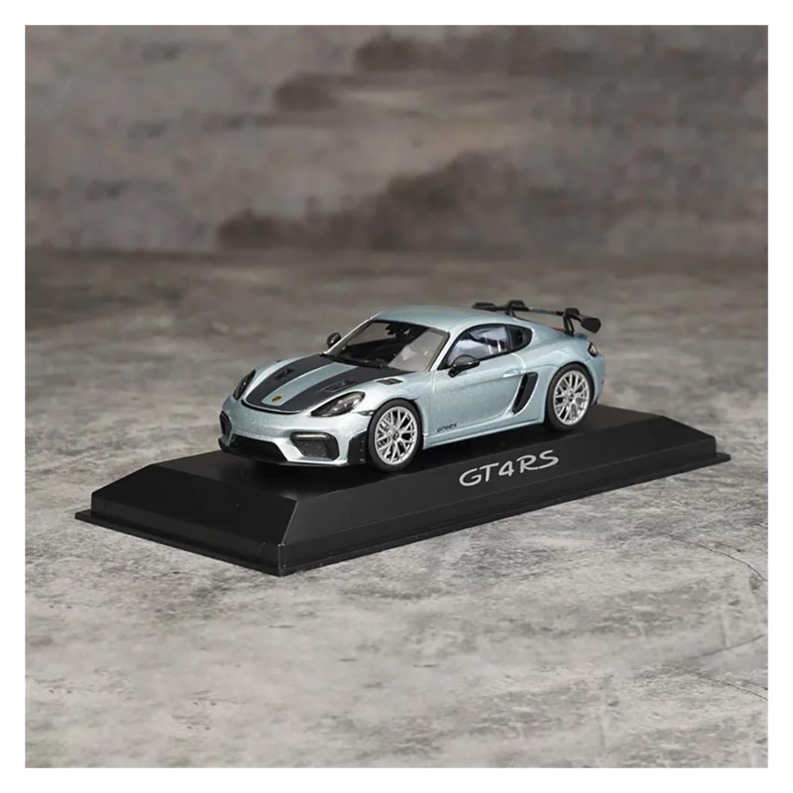 Metallo Scala Replica 1 43 Per Porsche 718 Cayman Gt4 Rs Modello auto famosa lega pressofusa collezione decorazioni per la casa Hobby Veicoli Giochi Set