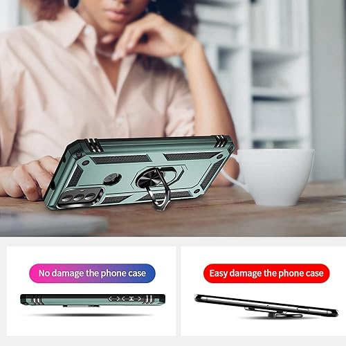 Miniatura 6 de Yiakeng Funda para Moto G Play 2023, Funda para Teléfono Moto G Play 2023 con Protector de Pantalla HD, Fundas Protectoras de Grado Militar con