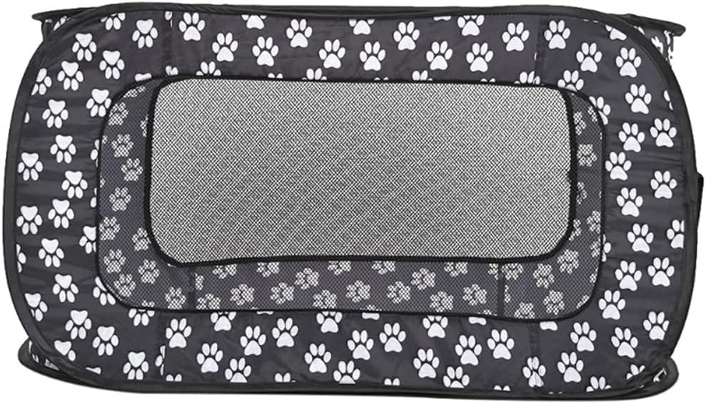 Playpen for Small Animal Foldable for Cage Tent with Zipper Cover Portable Puppy Bed Large Mesh Ventilation P Pet Tent Rectangle