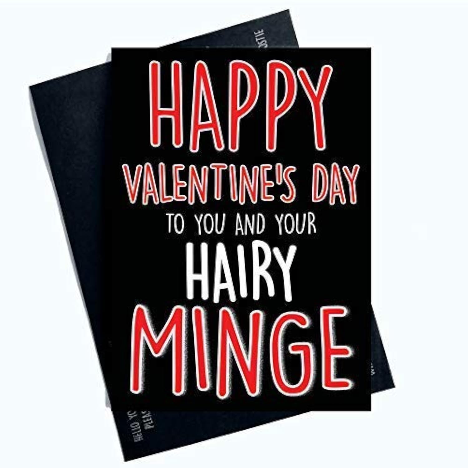 Funny Valentine's Day Cards Hairy Minge Rude Banter Girlfriend Wife Joke PC832