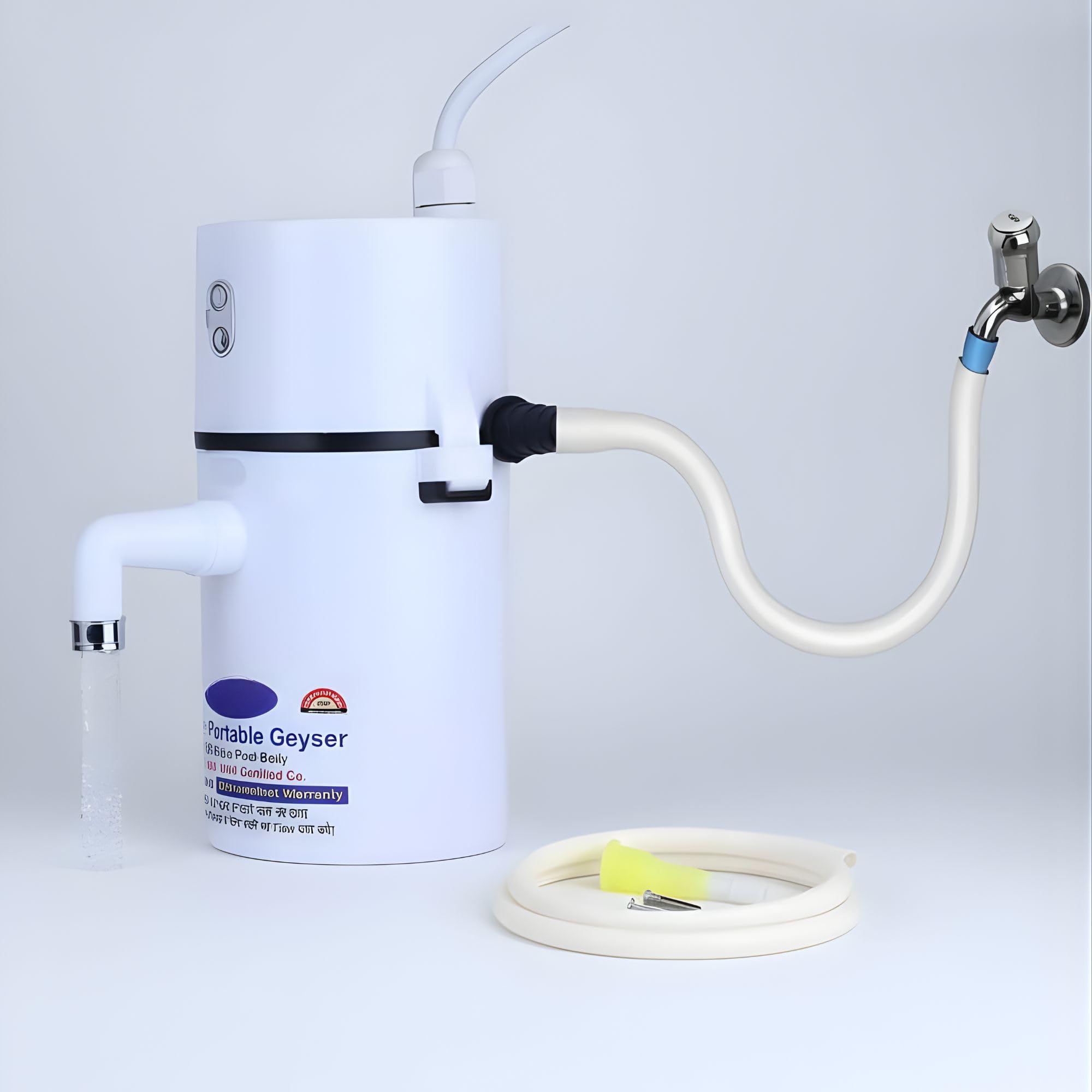 Drumstone® 𝟏𝟓 𝐘𝐞𝐚𝐫𝐬 𝐆𝐮𝐚𝐫𝐚𝐧𝐭𝐞𝐞 Instant Auto Cut-Off Water Heater for Bathroom & Kitchen | Portable Electric Geyser 1 Unit | Fast Heating Shockproof Mini Hot Water Device |ABS Body-image-42