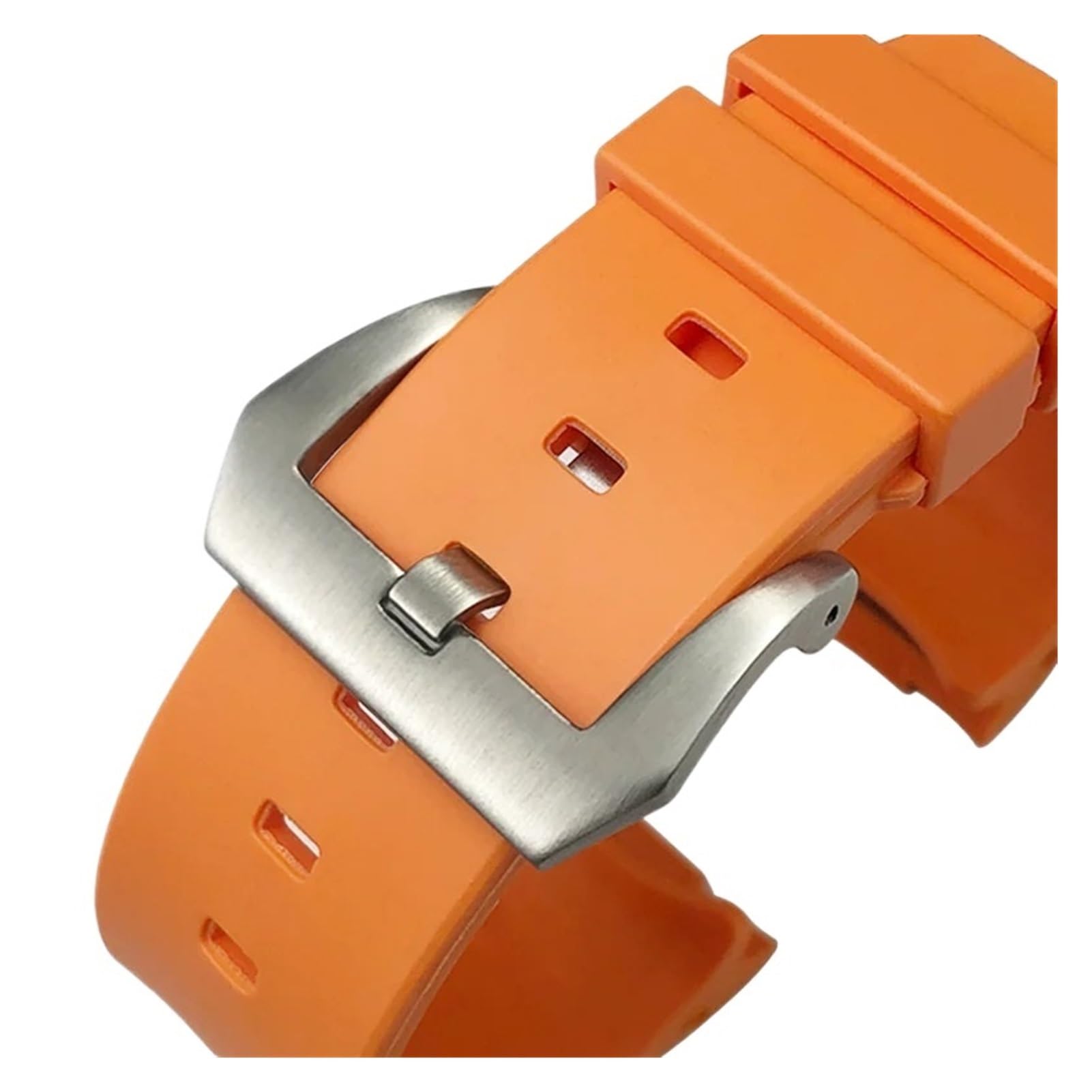 24 mm zakrzywiony koniec gumowy silikonowy pasek do zegarka kompatybilny z paskiem Panerai pam441 111 312 359 438 320 męska bransoletka sportowa akcesoria do zegarków