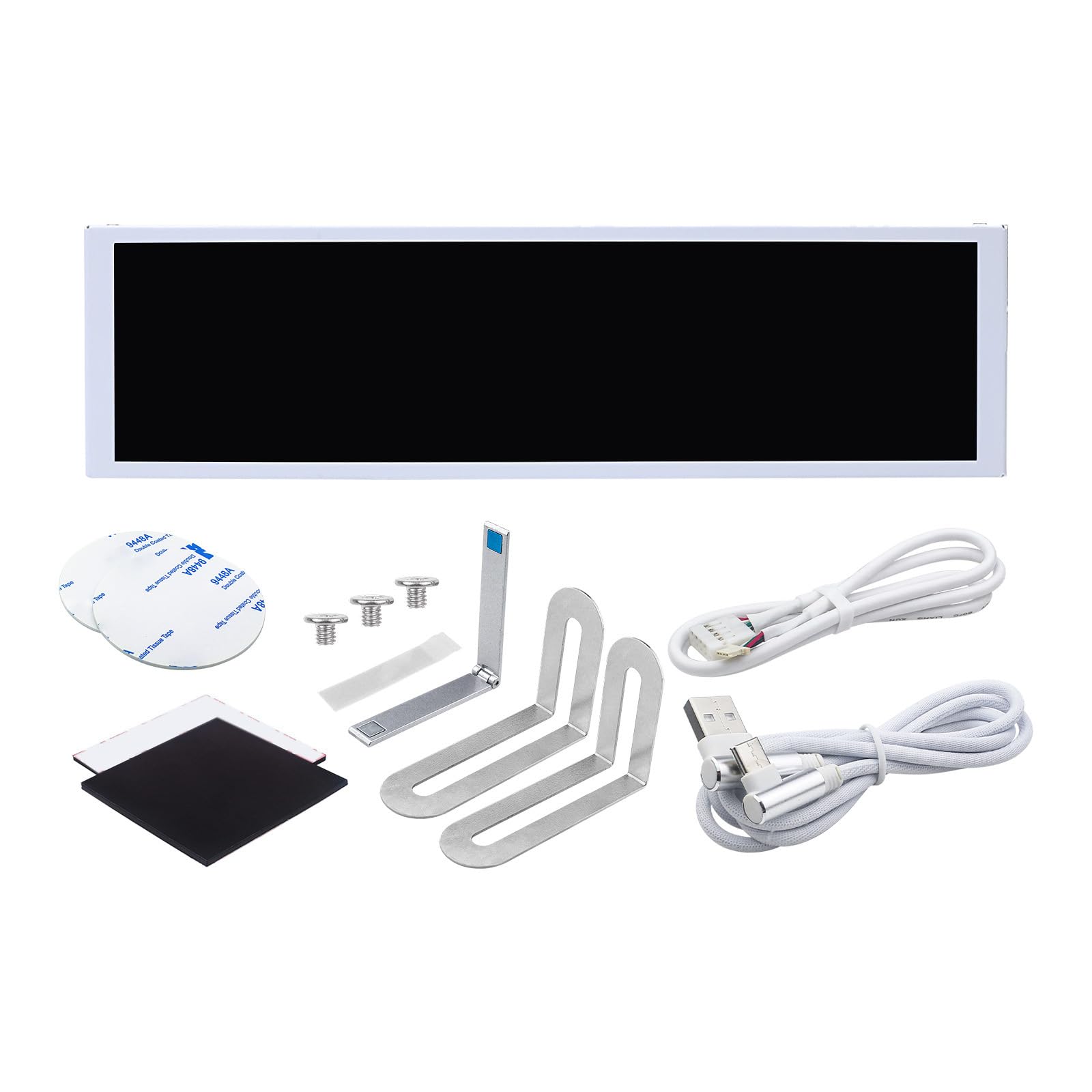 2. Schermo ausiliario interattivo sottile da 9,2 pollici per PC leggero Touch Control Visualizzazione dei dati Desktop Monitor Layout