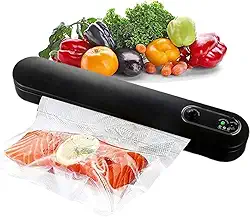 Seladora A Vácuo Doméstica Proteção Alimentos Versatilidade Selar Objetos Manual 10x Mais Conservação