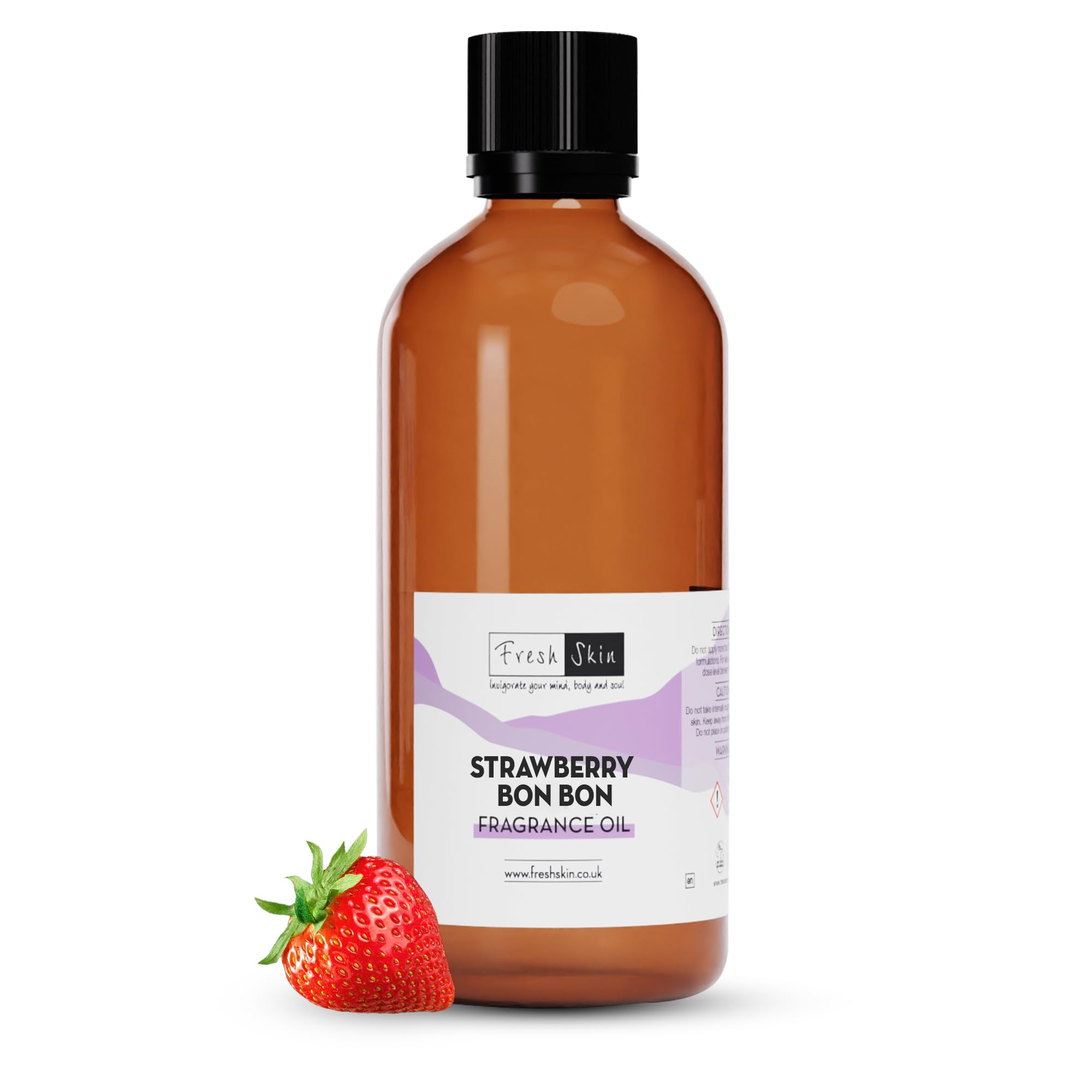 freshskin beauty ltd | Strawberry Bon Bon Fragrance Oil 100ml - Candles, Bath Bombs, Soap Making, Reed Diffusers & Wax Melts - Cosmetic Grade - Vegan Friendly — image 1