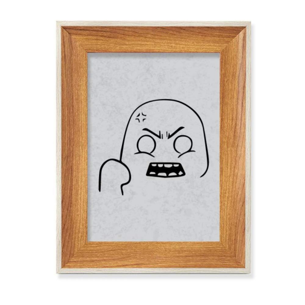 Cadre photo bois chat noir mignon pour décoration de bureau