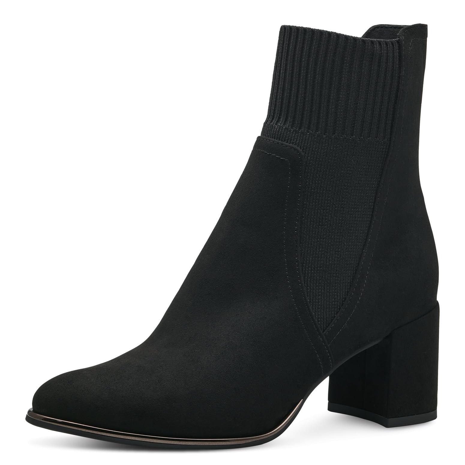 MARCO TOZZI Women's 2-25392-41 Boot Heel, Black, 5.5