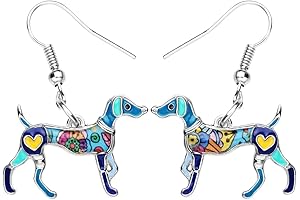 Whippet Enamel Alloy Jewelry Earrings for Women: The Perfect Accessory for Dog Lovers