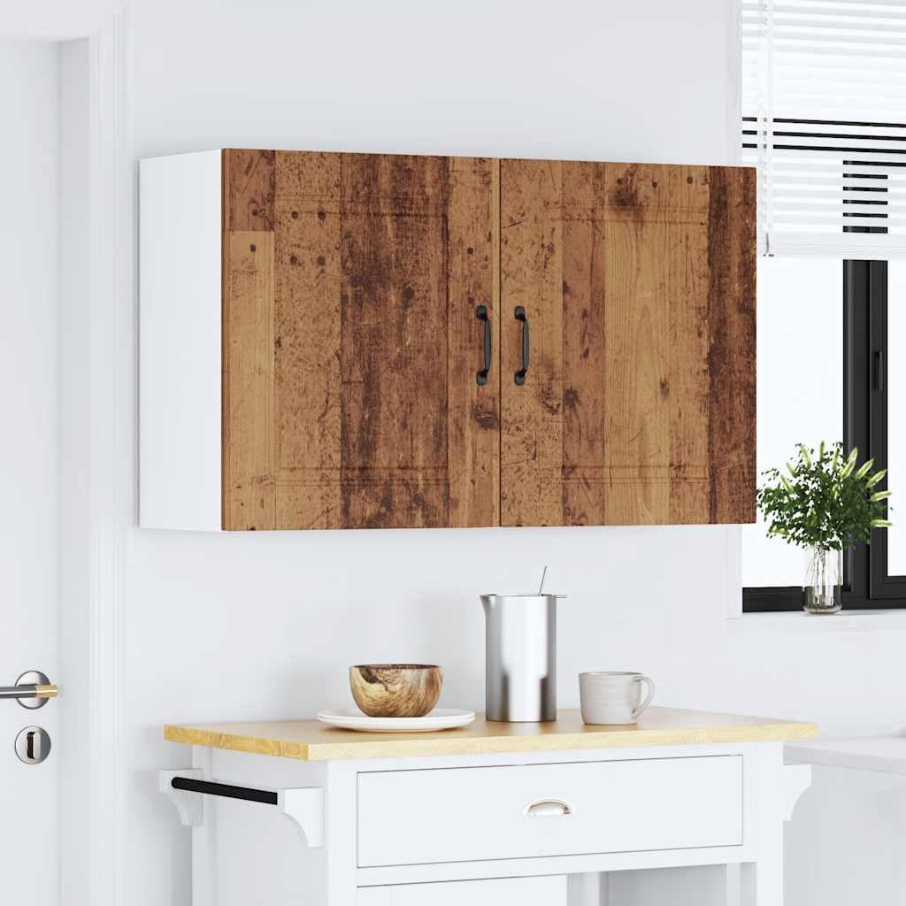 Szafki kuchenne wiszące 2 szt. Kalmar wygląd starego drewna materiał drewnopochodny 50 x 31 x 60 cm przestrzeń do przechowywania szafka wisząca z drzwiami do kuchni jadalni przechowywania i