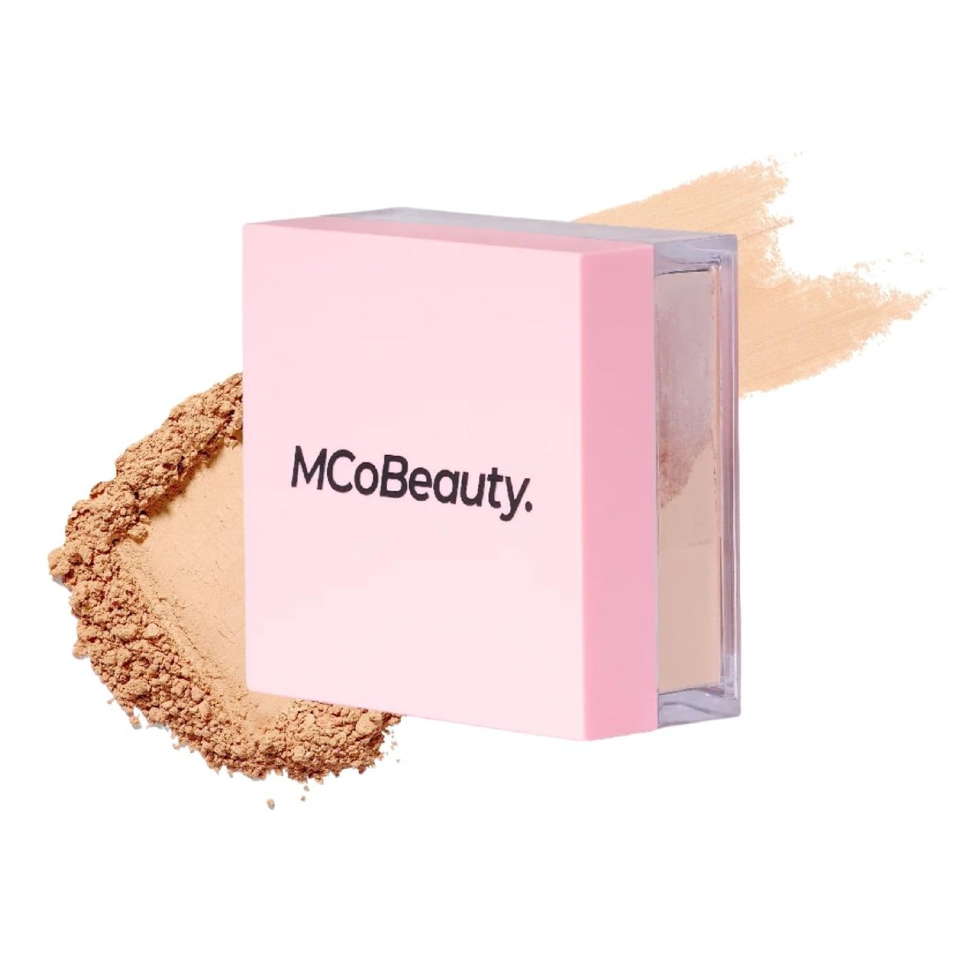 Loose Powder Cool & Set - Natural Medium Shade - Finely Milled Water-Based Baking & Setting Powder with Hyaluronic Acid, Glycerin & Vitamin E - Vegan, Cruelty Free Cosmetics - Face Makeup