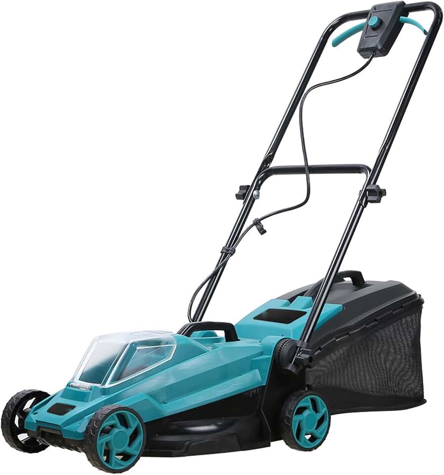 18V Walk-Behind Battery Electric Lawn Mowers Portable Lawn Mowers with 25L Bagging Machines,3 Adjustable Cutting Heights