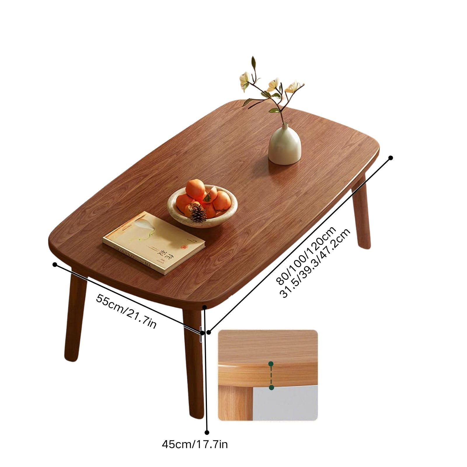 Amazon.co.jp: 80/100/120cm ローテーブル センターテーブル 完成品