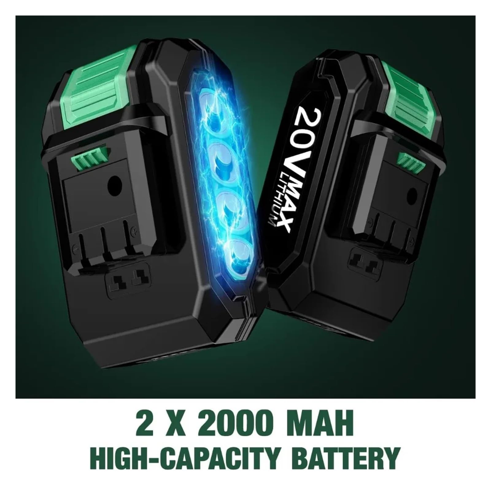 Pistola Sparachiodi, Pistola sparachiodi calibro 18 alimentata a batteria con batteria 2 x 2.0 e caricabatterie, chiodatrice a batteria/cucitrice elettrica 2 in 1, regolabile