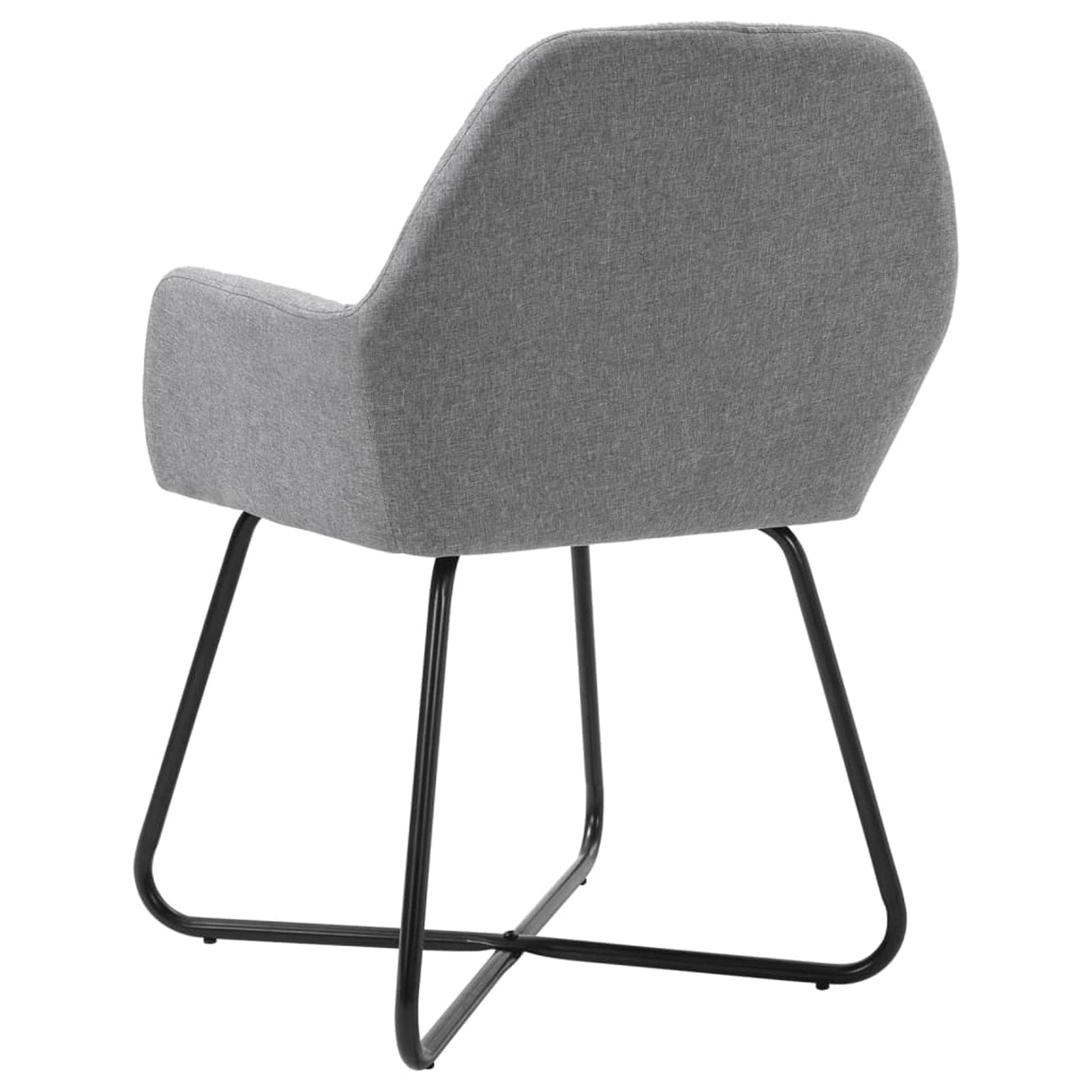ZEYUAN Sedie da Pranzo 2 pz in Tessuto Grigio Chiaro,Sedie da Pranzo,Sedie da Sala da Pranzo,Sedie da Pranzo Moderne-249807