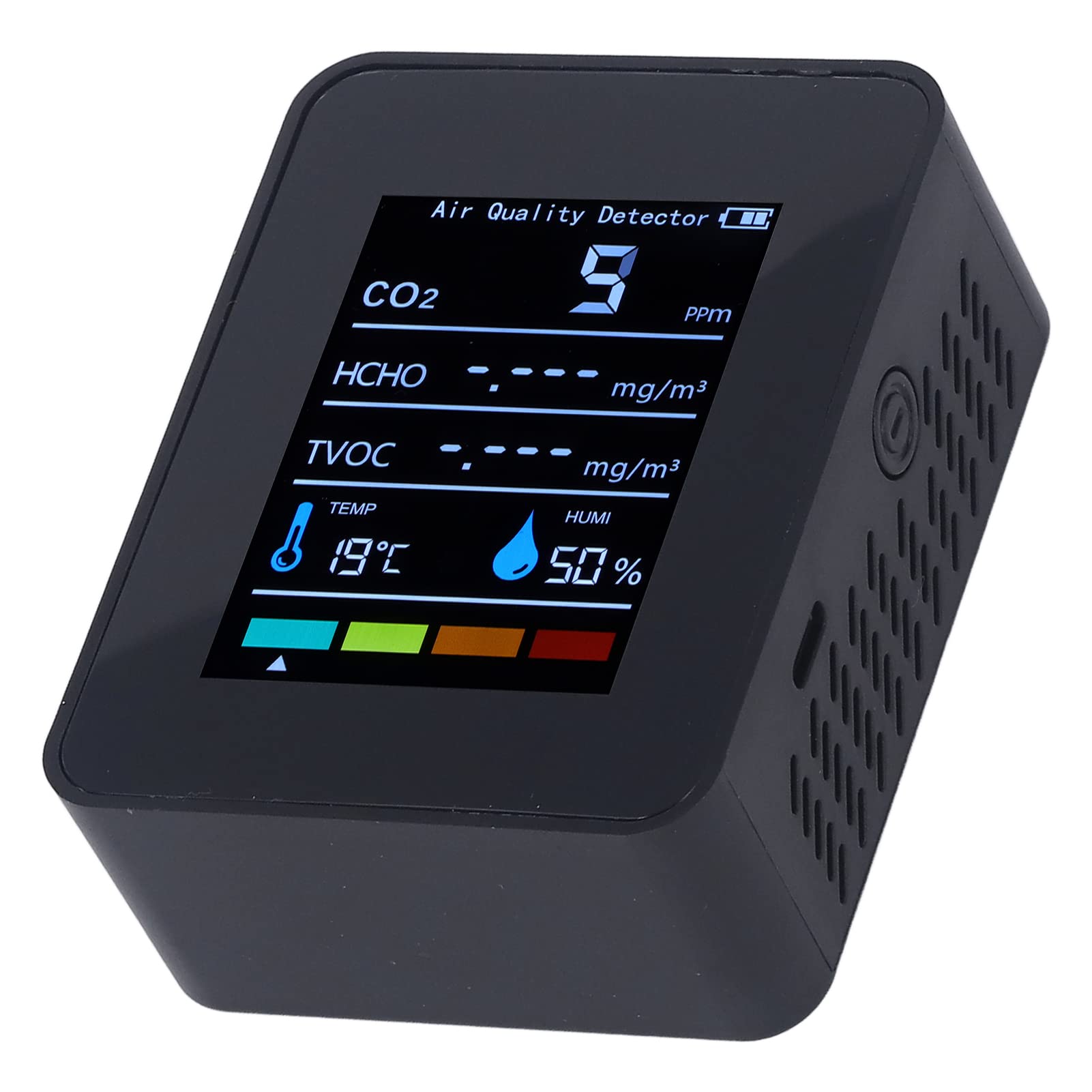 Detector De CO2 Marhynchus Con WiFi - Mide Calidad Del Aire, Temperatura Y Humedad, Diseño Huevo Y Pantalla A Color
