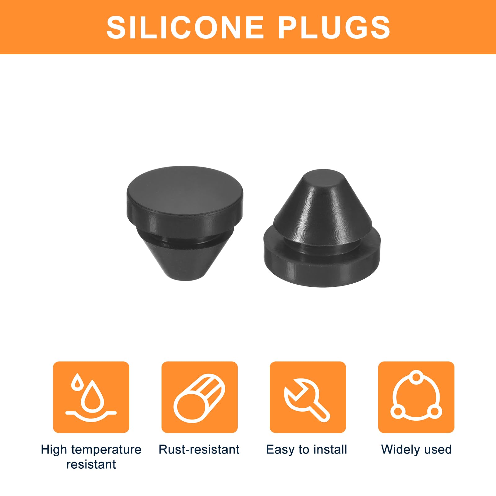 QUARKZMAN Siliconen rubberen gaatstop 14 mm diameter zachte