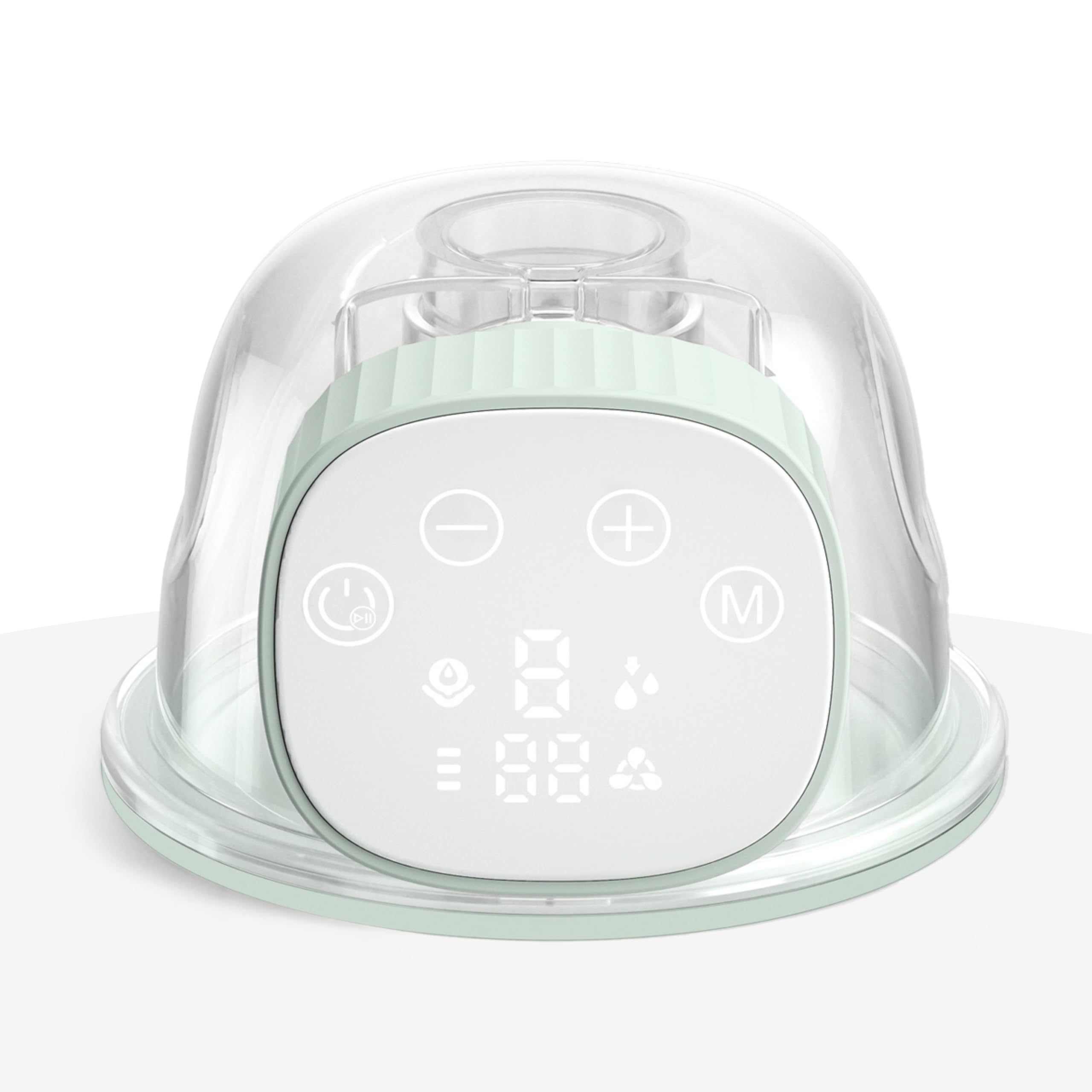 KikkaBoo Laktator Elektryczny NOA Hands-Free, Przenośny Laktator z 3 Trybami i 9 Poziomami, Wyświetlacz LED, Funkcja Pamięci, Bez BPA, Łatwy do Czyszczenia, Miętowy