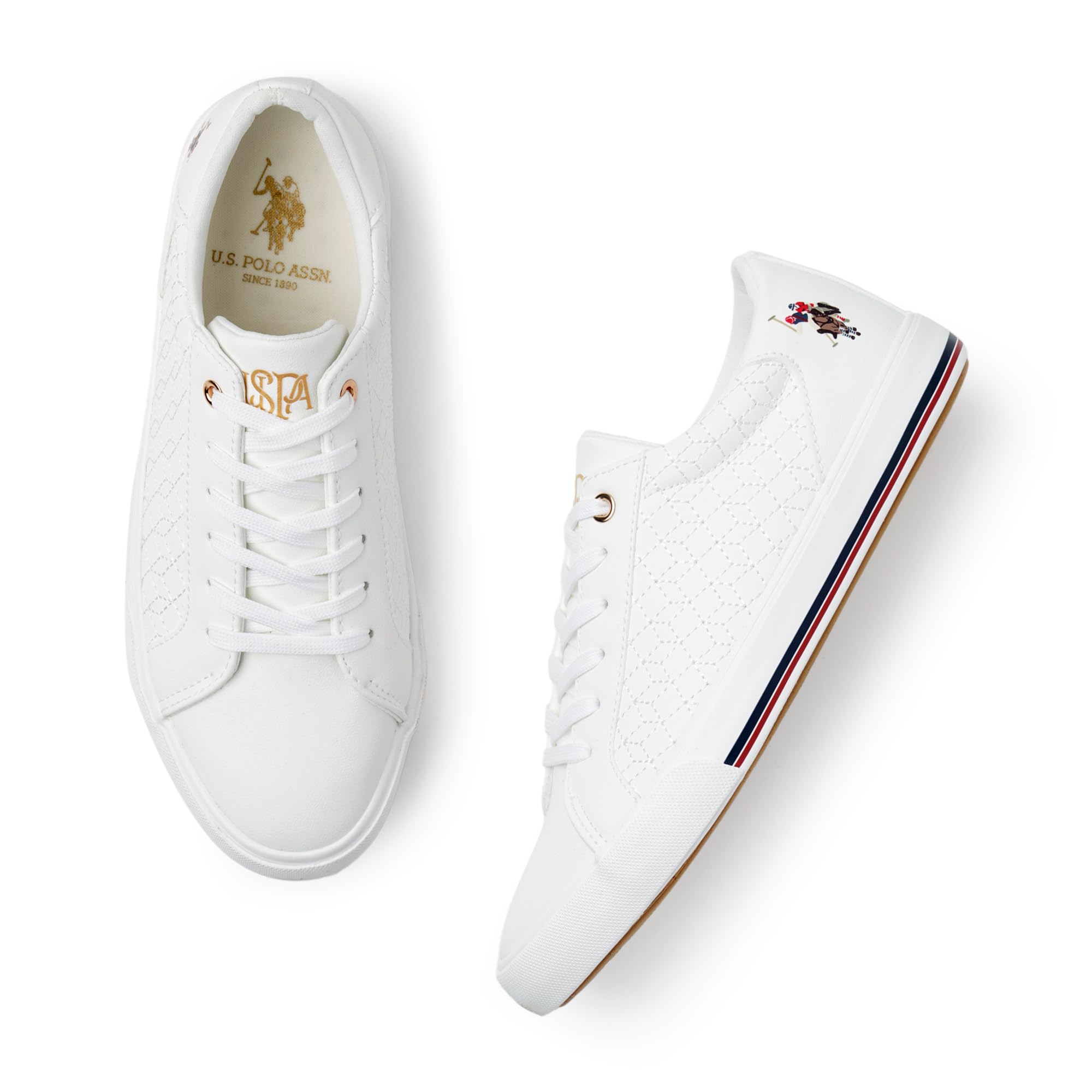 See full amazon price history chart for U.S. POLO ASSN. Womens Heidi White Sneaker - 3 UK (1FD24193W01) U.S. POLO ASSN. Womens Heidi White Sneaker - 3 UK (1FD24193W01) (B0CPFMNF56) Amazon Price History, Amazon Price Tracker