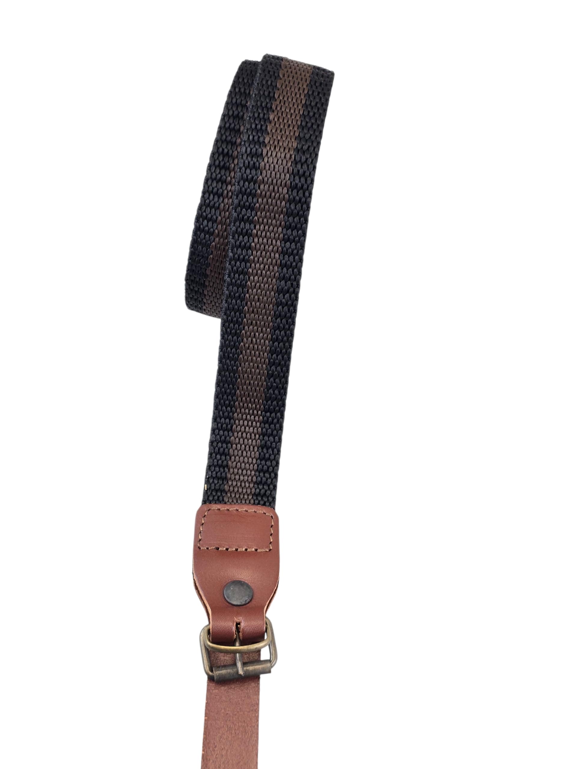 Bretella per fucile da caccia ELASTICA regolabile in nylon Nera Cinghia tracolla lunga Made in Italy