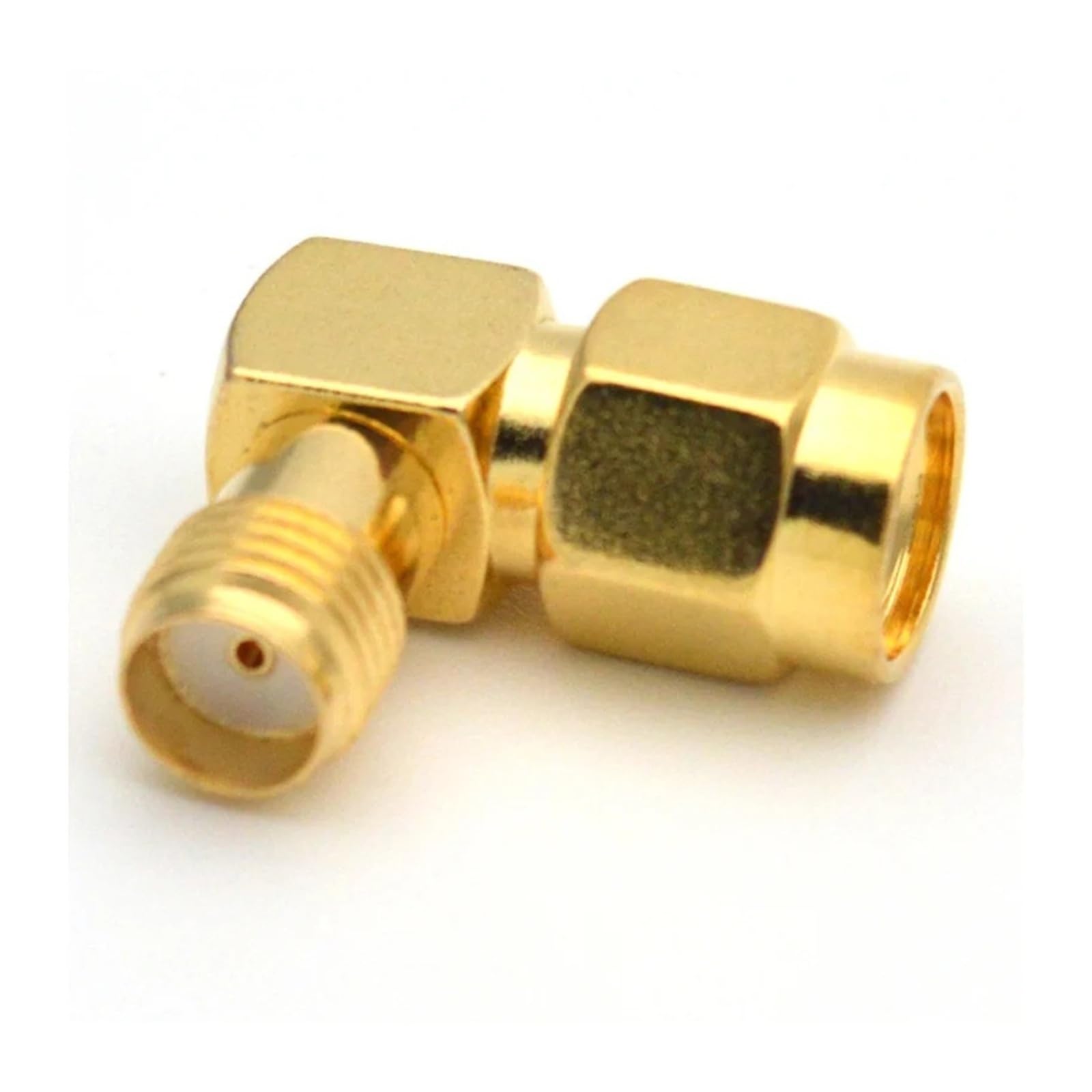 Yvxotrxnk SMA Adaptateur coaxial mâle vers femelle à angle droit pour extension d'antenne 2G/3G/4G LTE (type 2)
