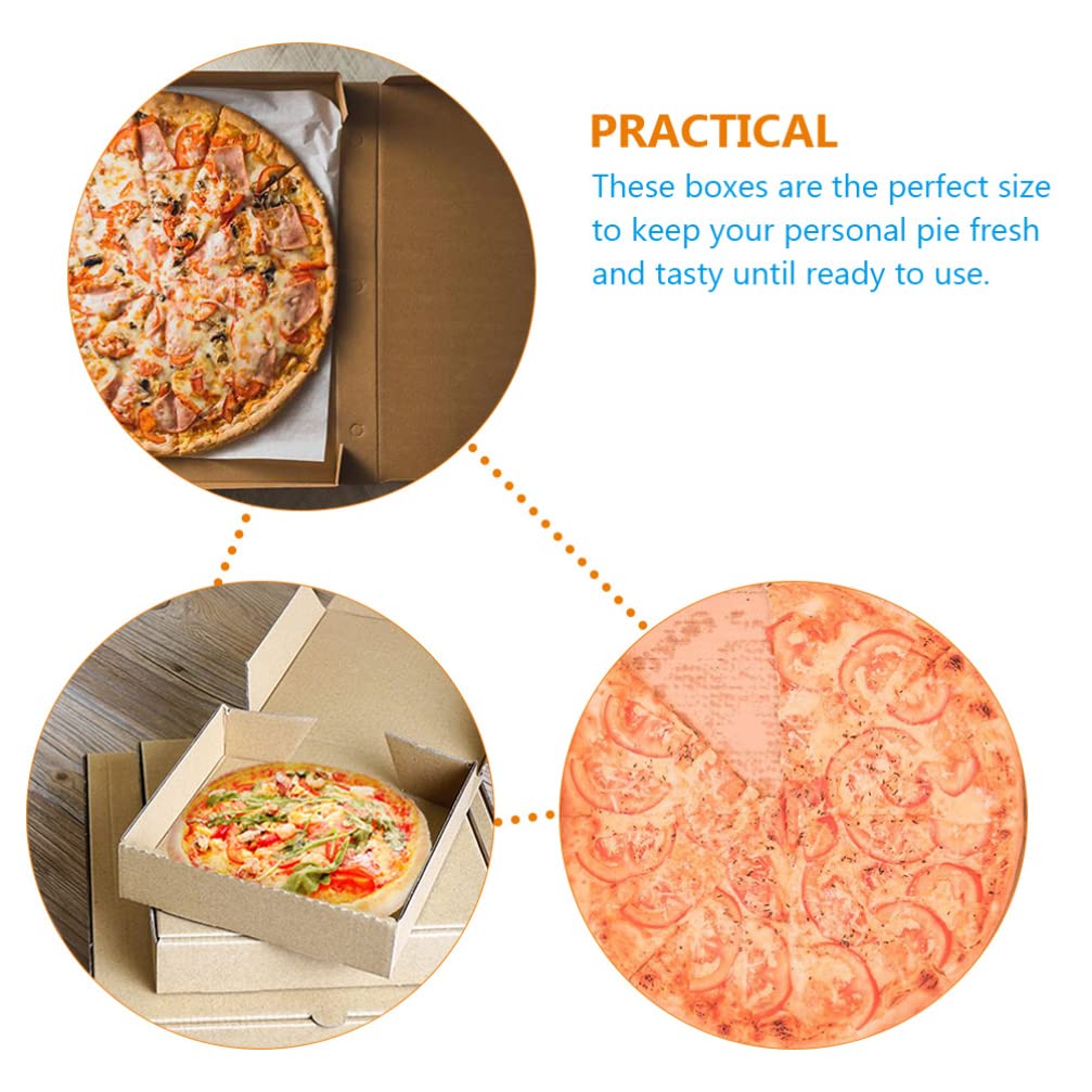 Cabilock 15 Scatole per Pizza da 8-9 Pollici di Spessore Scatole per Pizza in Cartone per Multifunzione per Feste