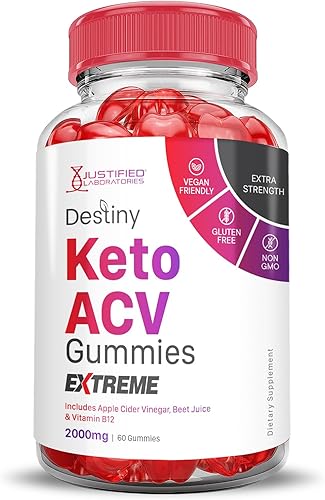 Miniatura 9 de Destiny Keto ACV Gummies Extreme 2000 mg Destiny Keto Gummies Fórmula avanzada Vinagre de sidra de manzana con jugo de granada y remolacha en polvo